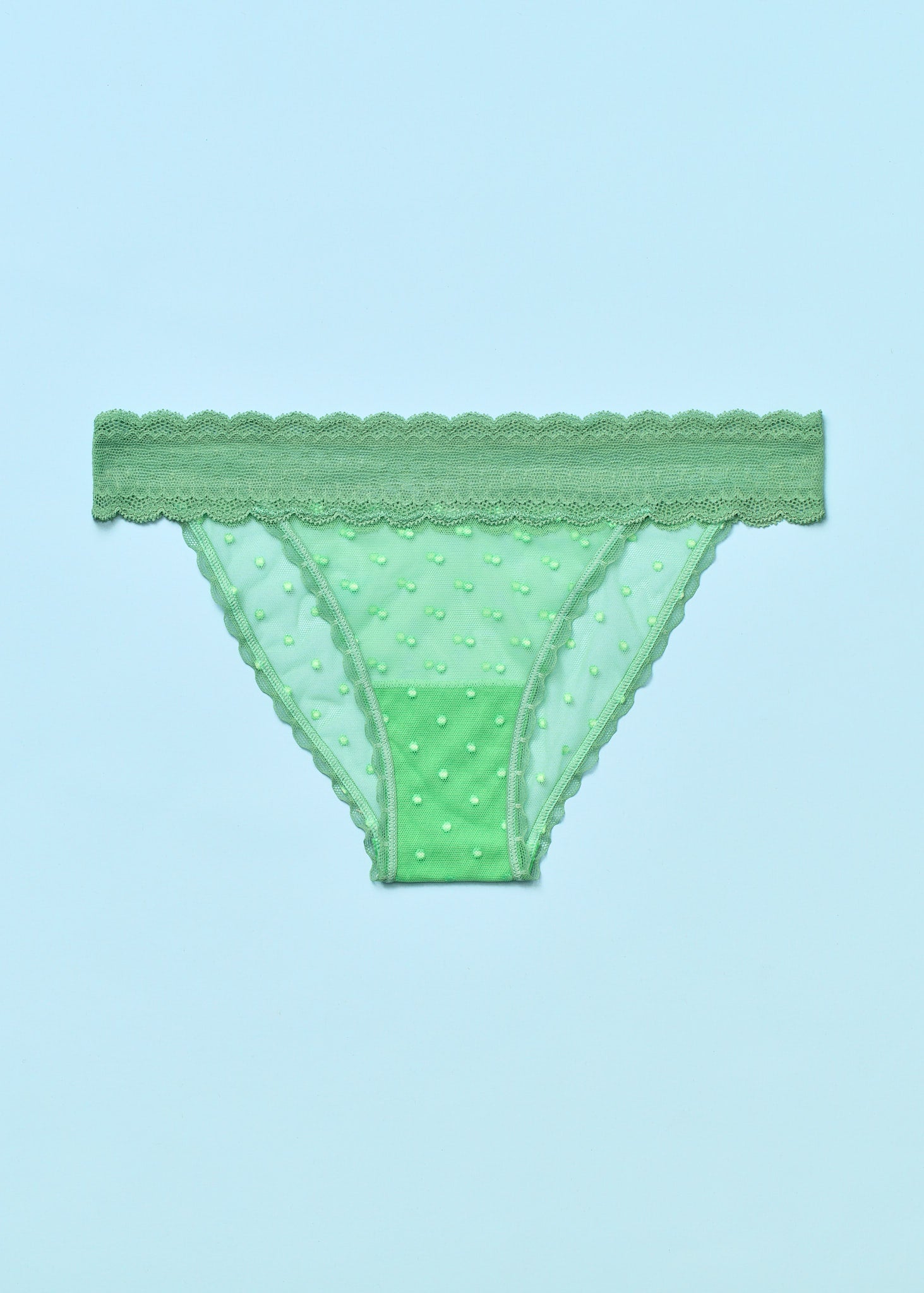 Light Up the World Brazilian Underwear Lime