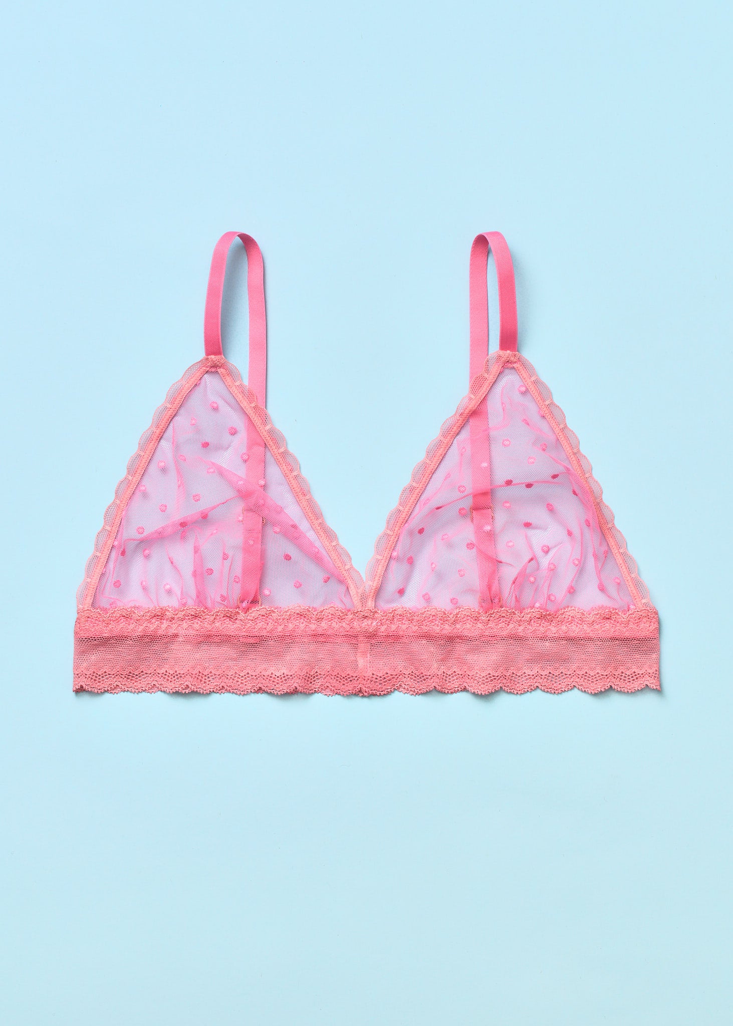 Light Up the World Triangle Bralette Bubble Gum