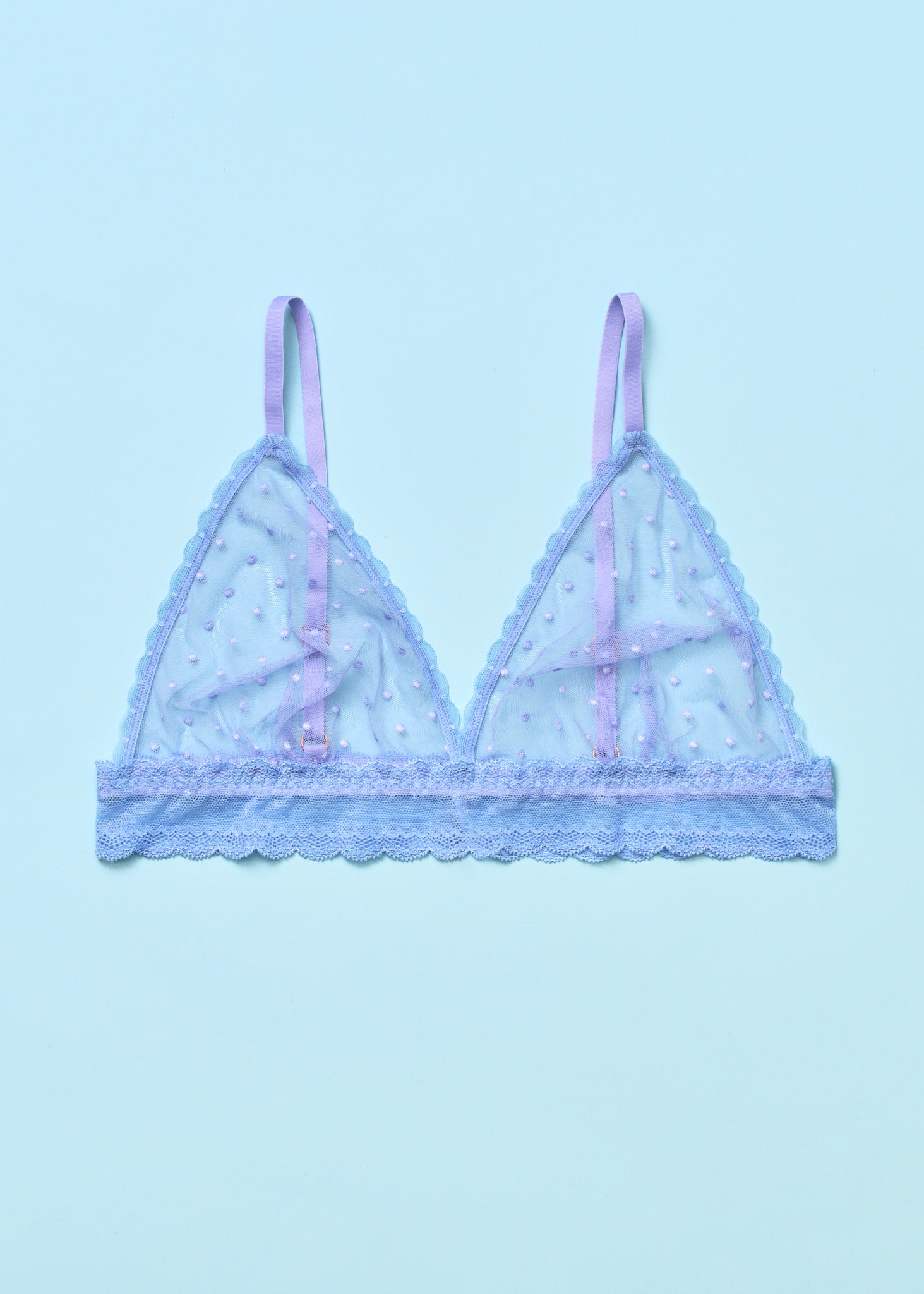 Light Up the World Triangle Bralette Peri Cotton Candy