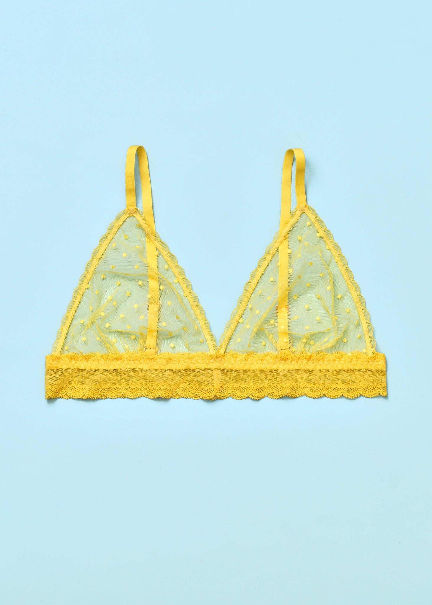 Light Up the World Triangle Bralette Lemon Zest