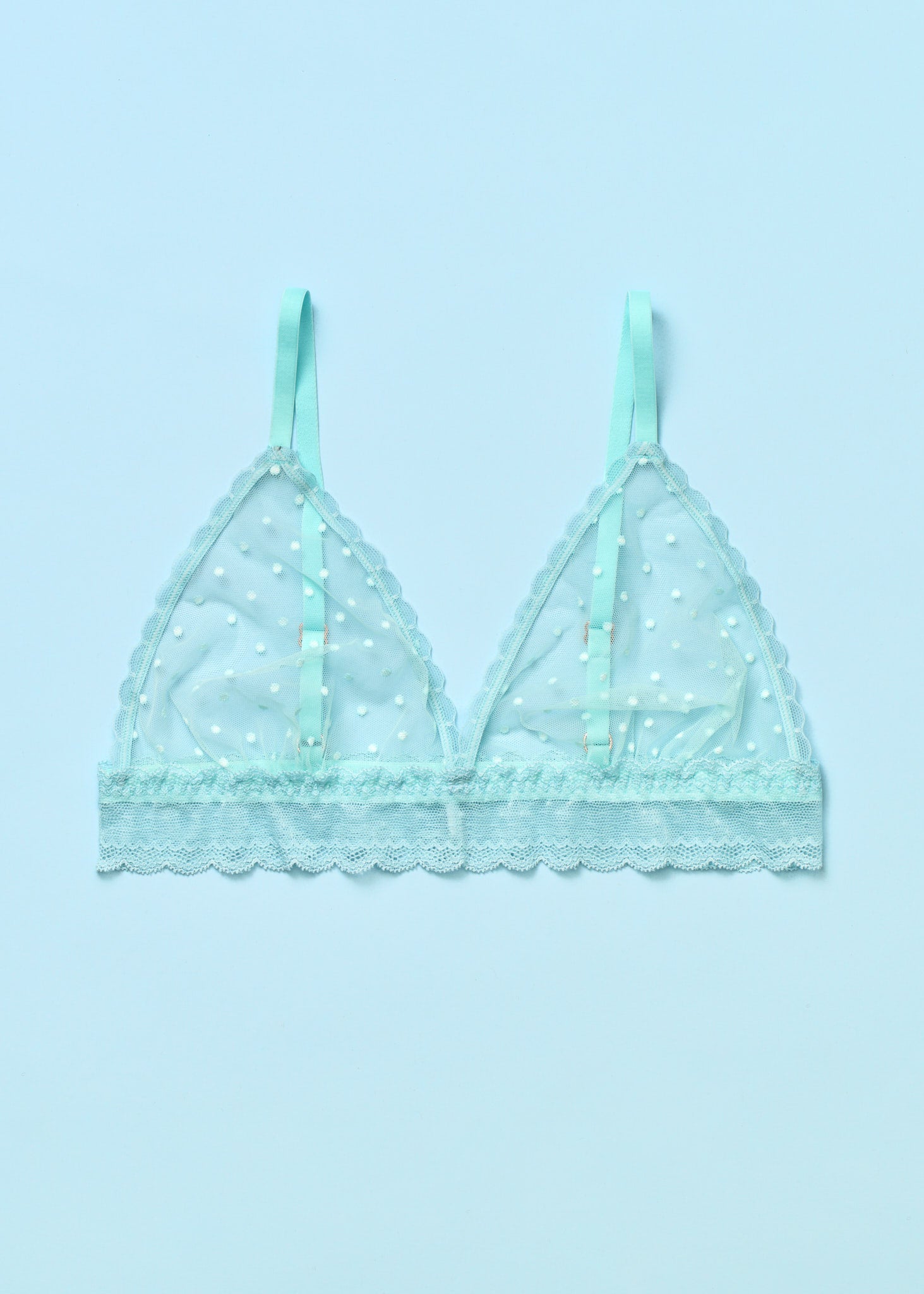 Light Up the World Triangle Bralette Electric Blue