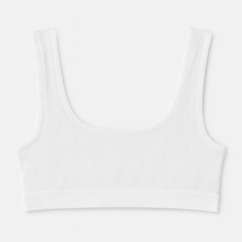 Rib Scoop Crop Top