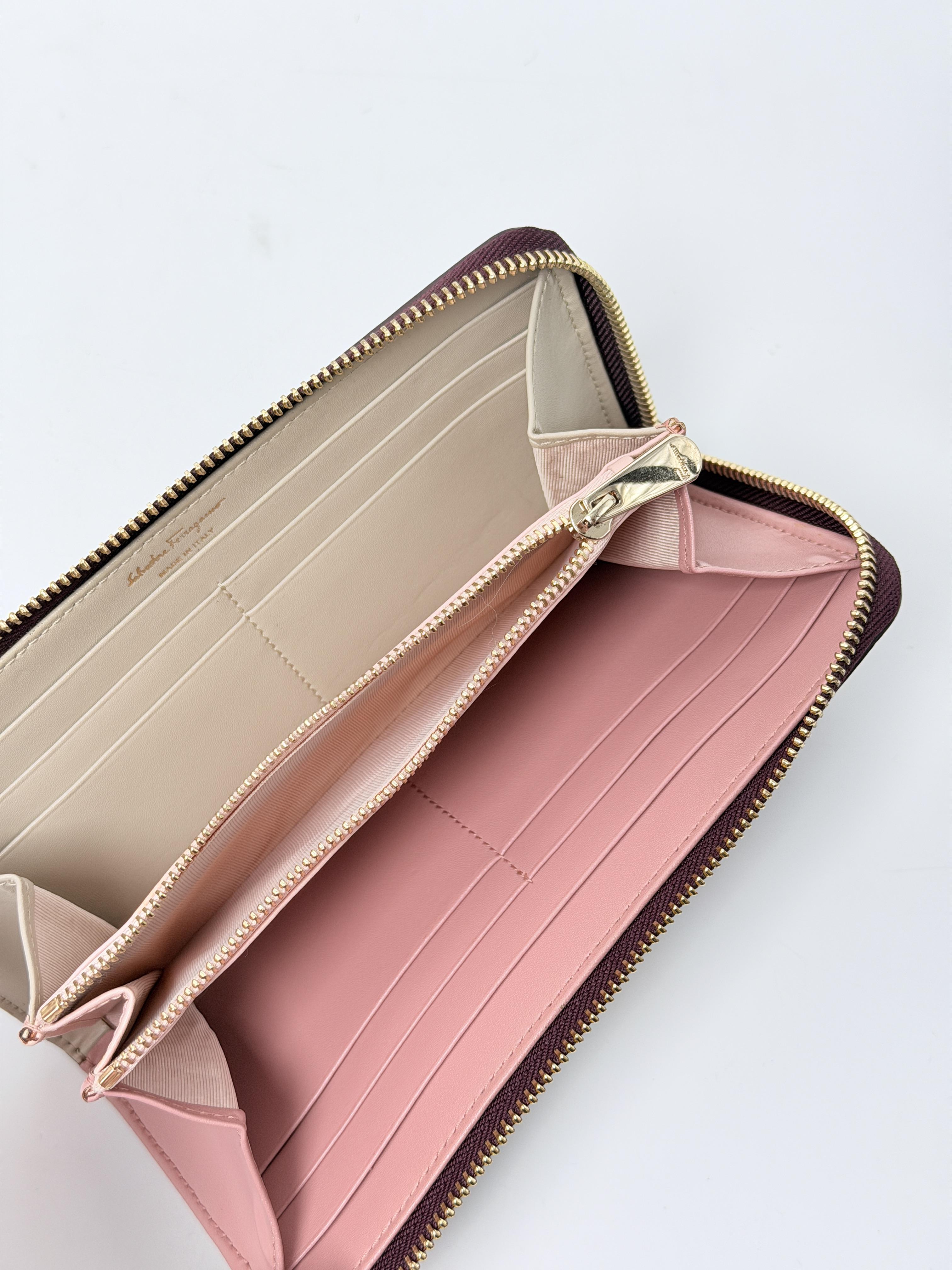 Vara Bow Zip Around Long Wallet Burgundy JD1530FG