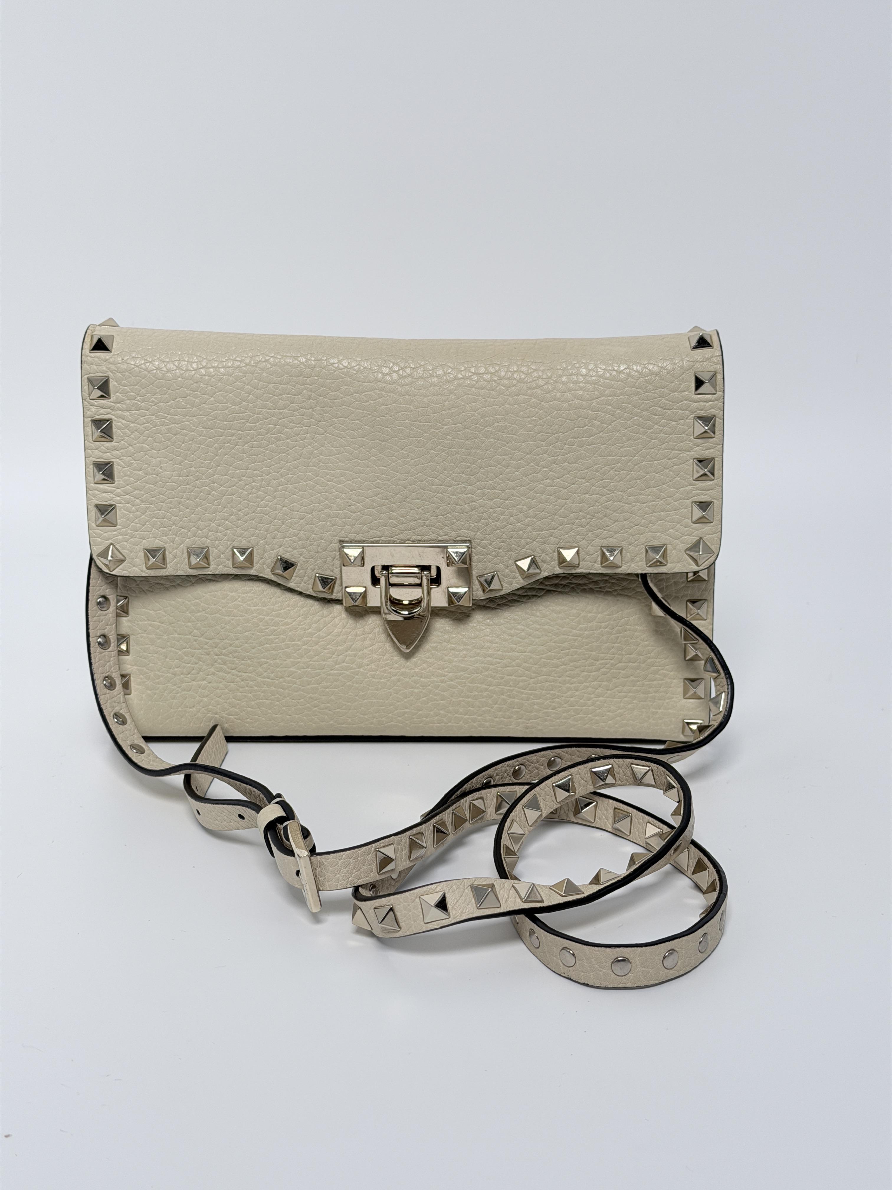 Valentino authentic Rockstud clutch crossbody bag shoulder bag JXVL02