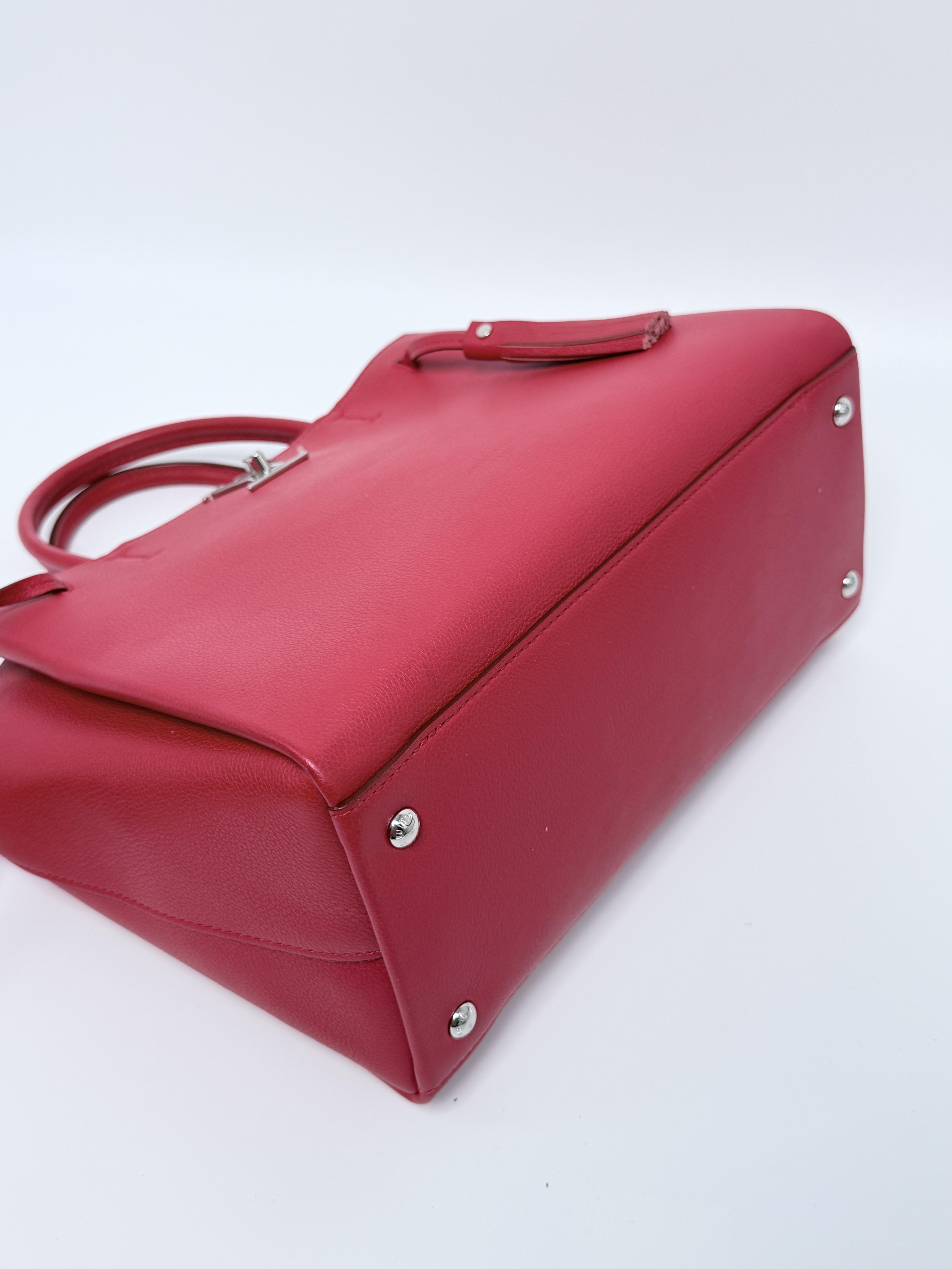 Rubis Grained Calfskin Lockmeto Tote Shoulder Bag LV326Fei