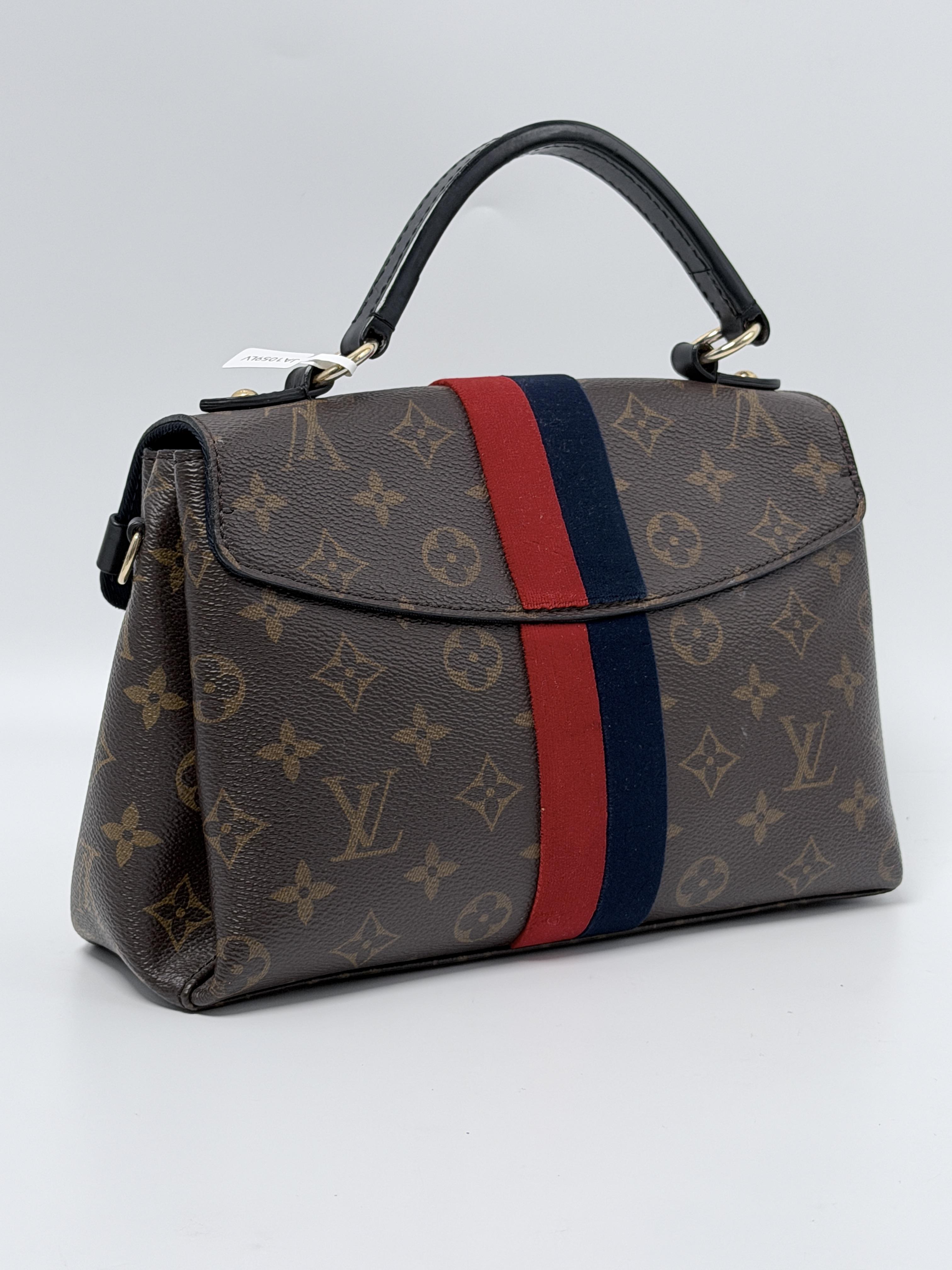 Pre-owned Louis Vuitton Canvas Shoulder Bags Georges BB Satchel Marine Handle Handbag Crossbody Bag JA1059XLV