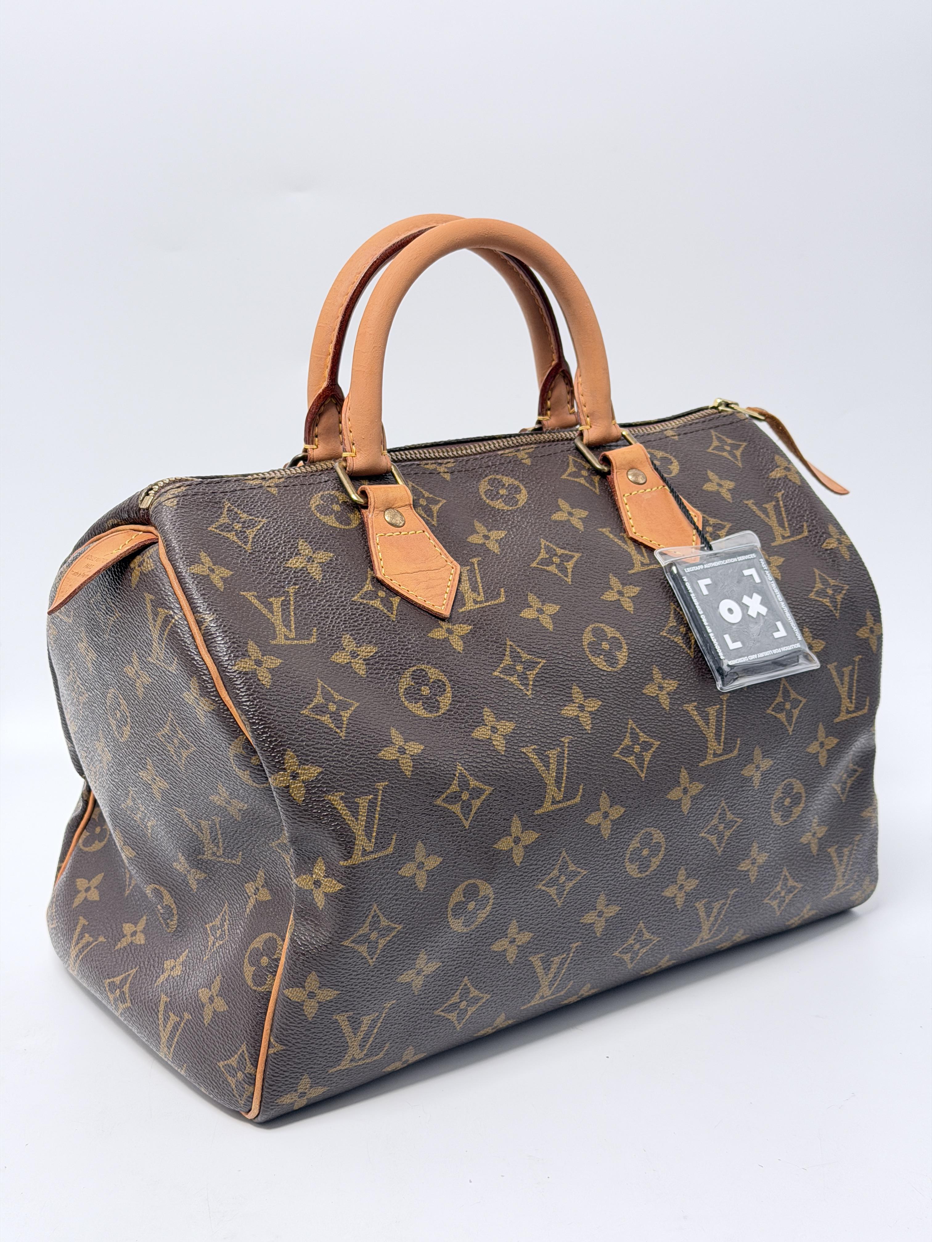 Monogram Canvas Speedy 30 Handbag Shoulder Bag JE811LV