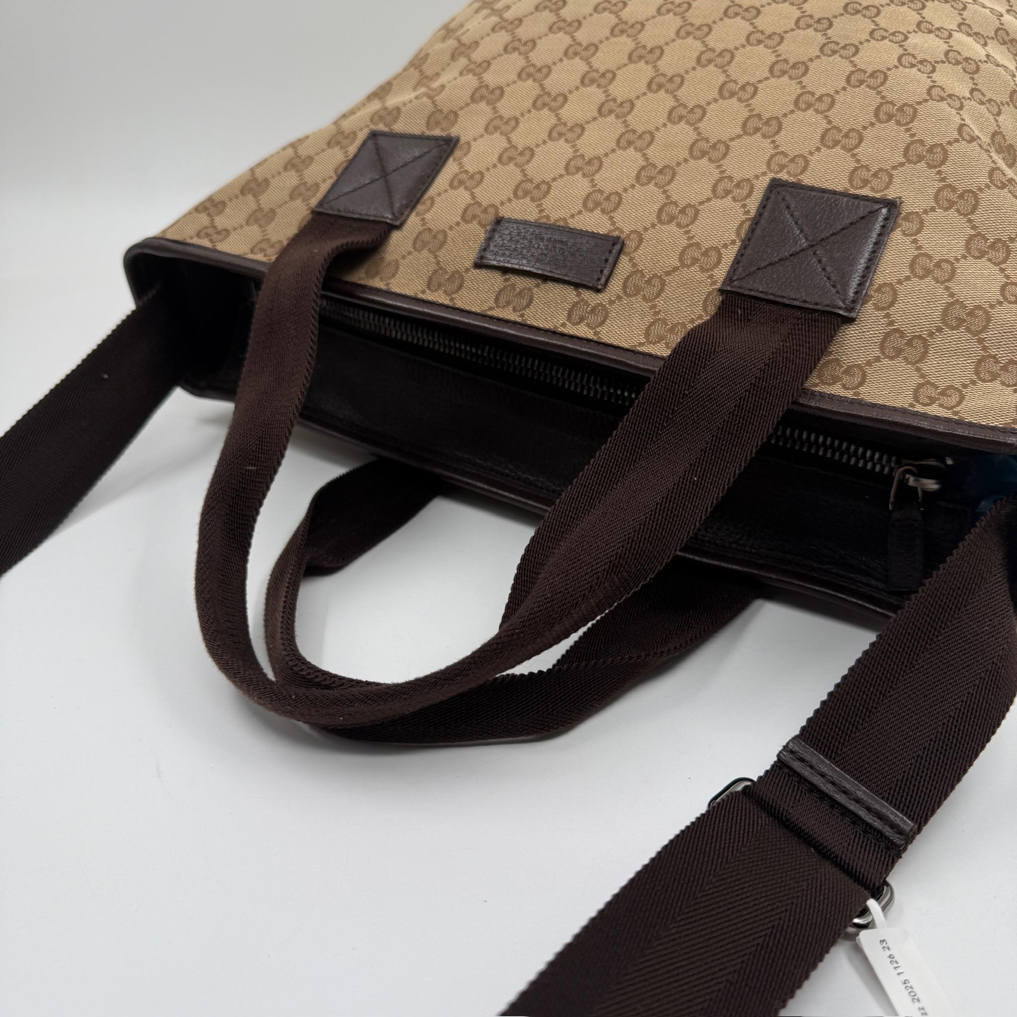 Pre-owned GUCCI canvas Tote Bags GG Shopper Tote with Adjustable Strap GG922Fei