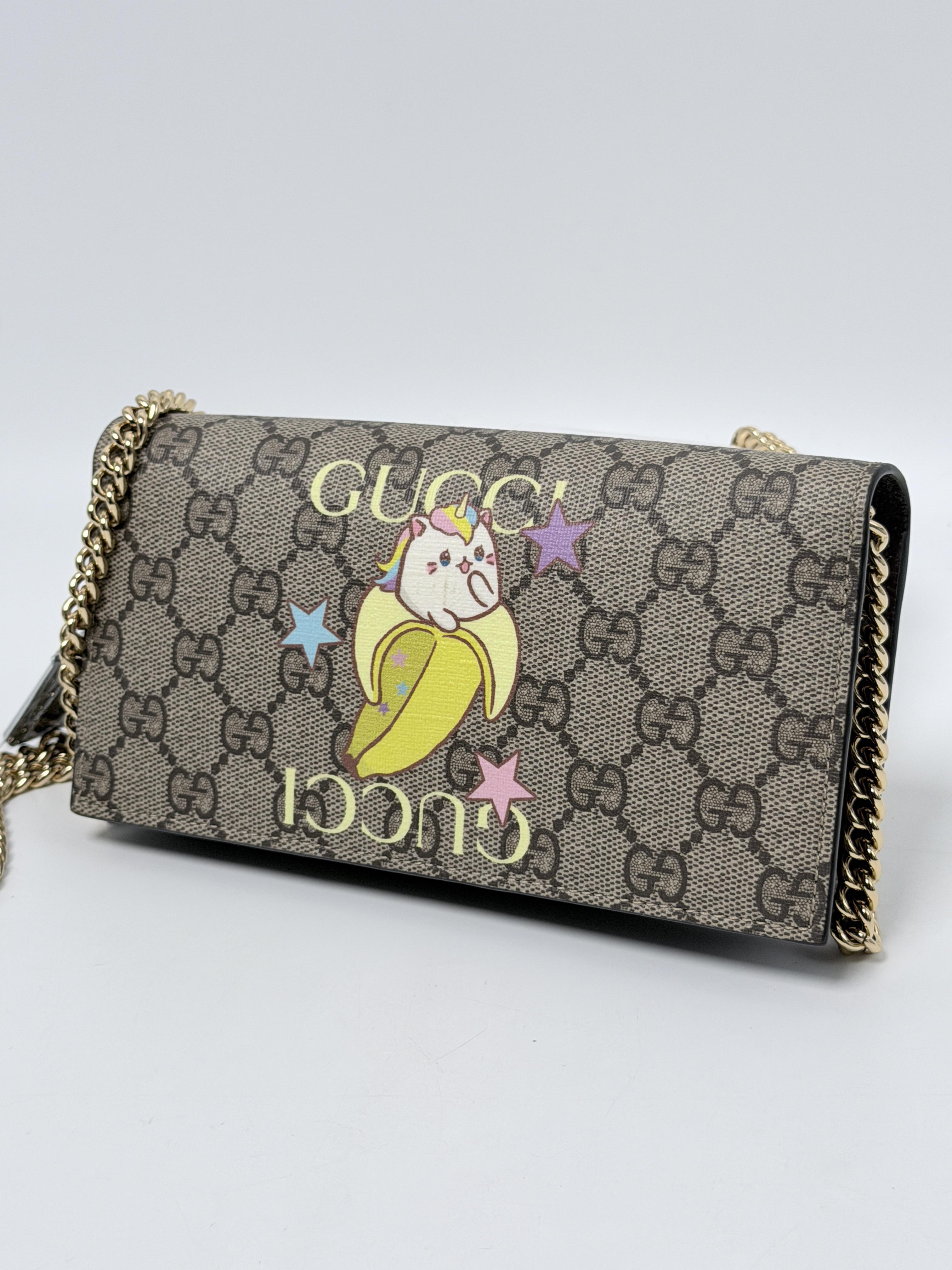 x Bananya Wallet on Chain GG Supreme Cat Crossbody Bag JD1027GG