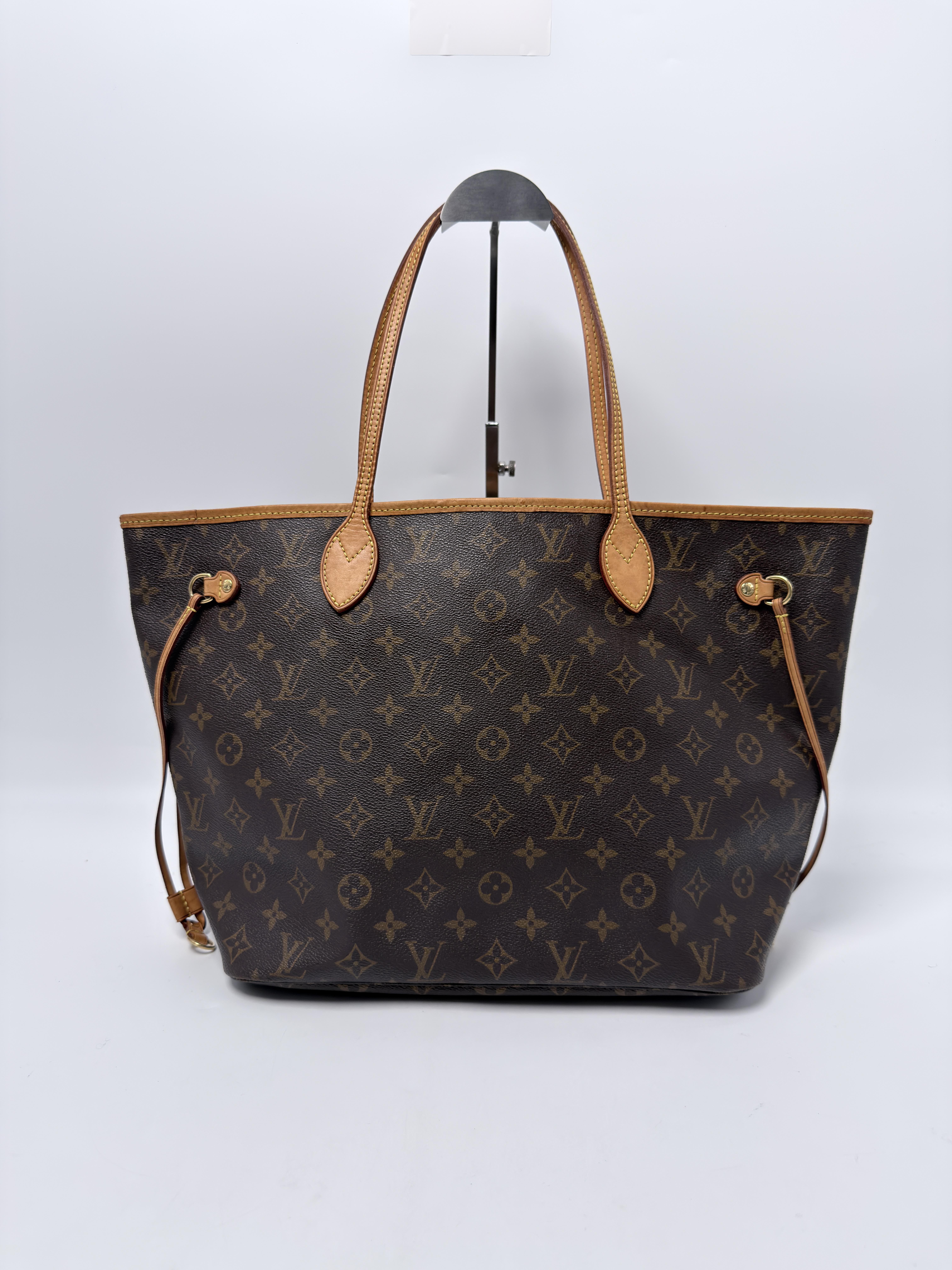 Monogram Neverfull MM Tote Bag Shoulder Handbag JE769LV