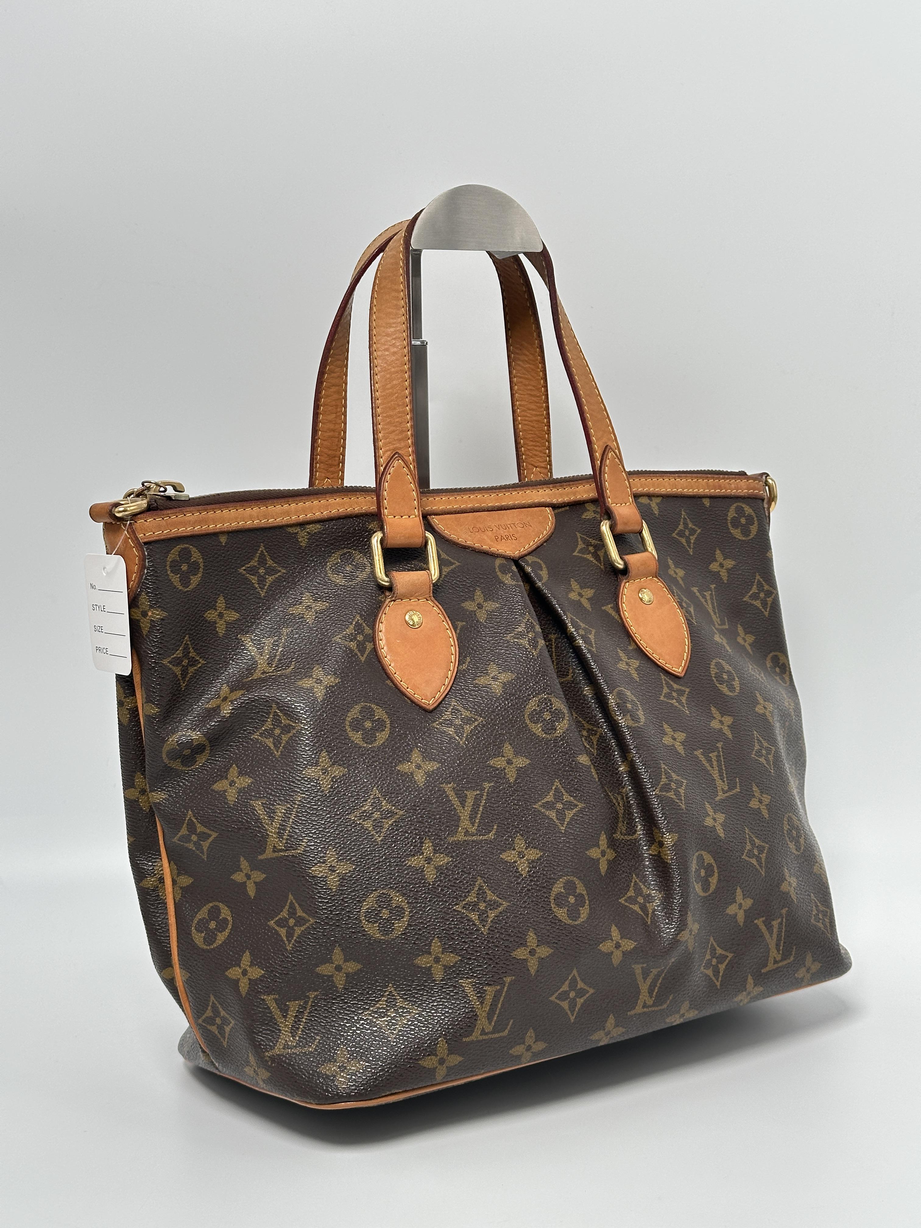 Pre-owned Louis Vuitton canvas Tote Bags Monogram Palermo PM Shoulder Tote Bag JA1070LV