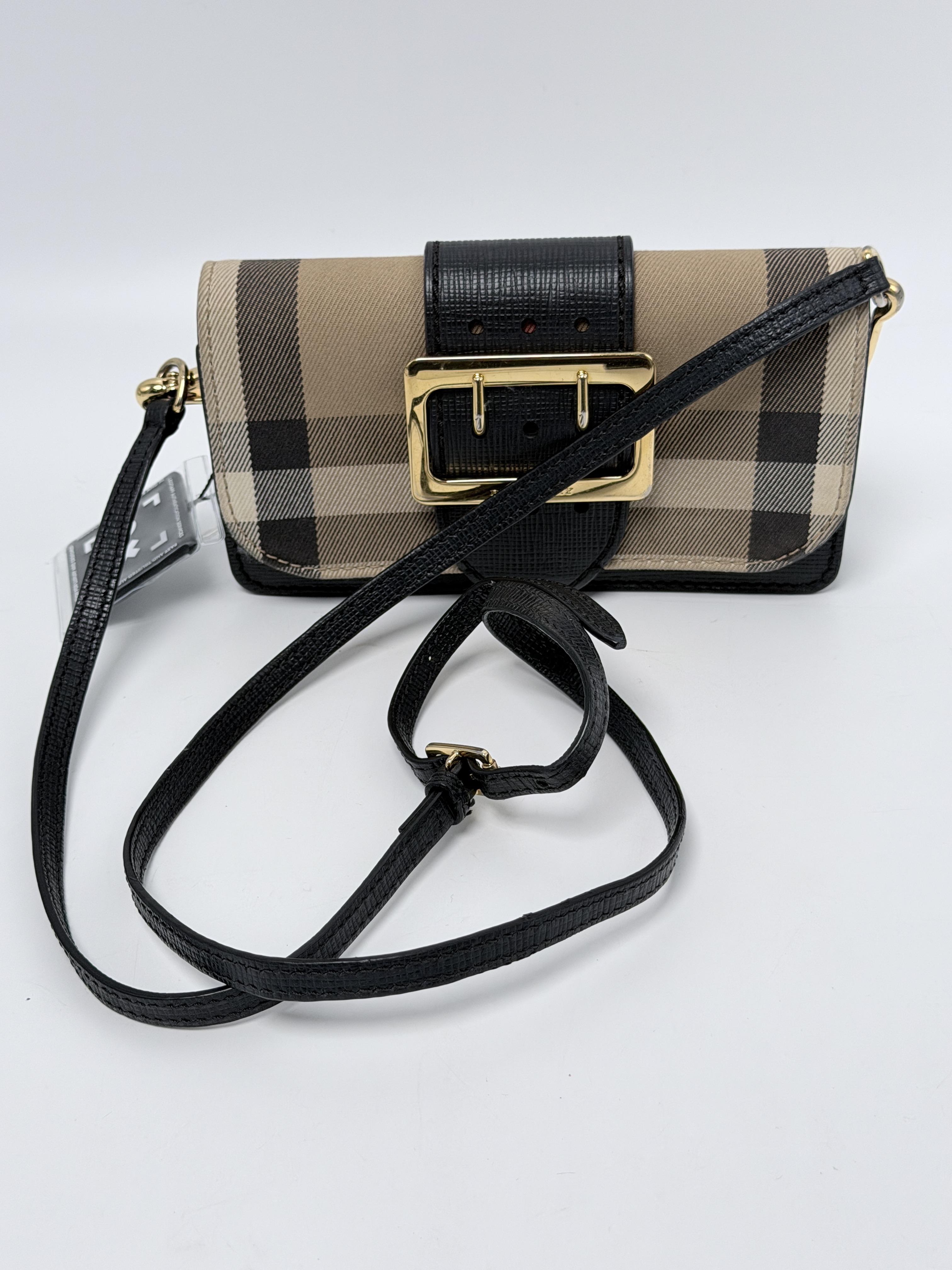 Burberry House Check Bridle Small Madison Buckle Bag JD1446BR