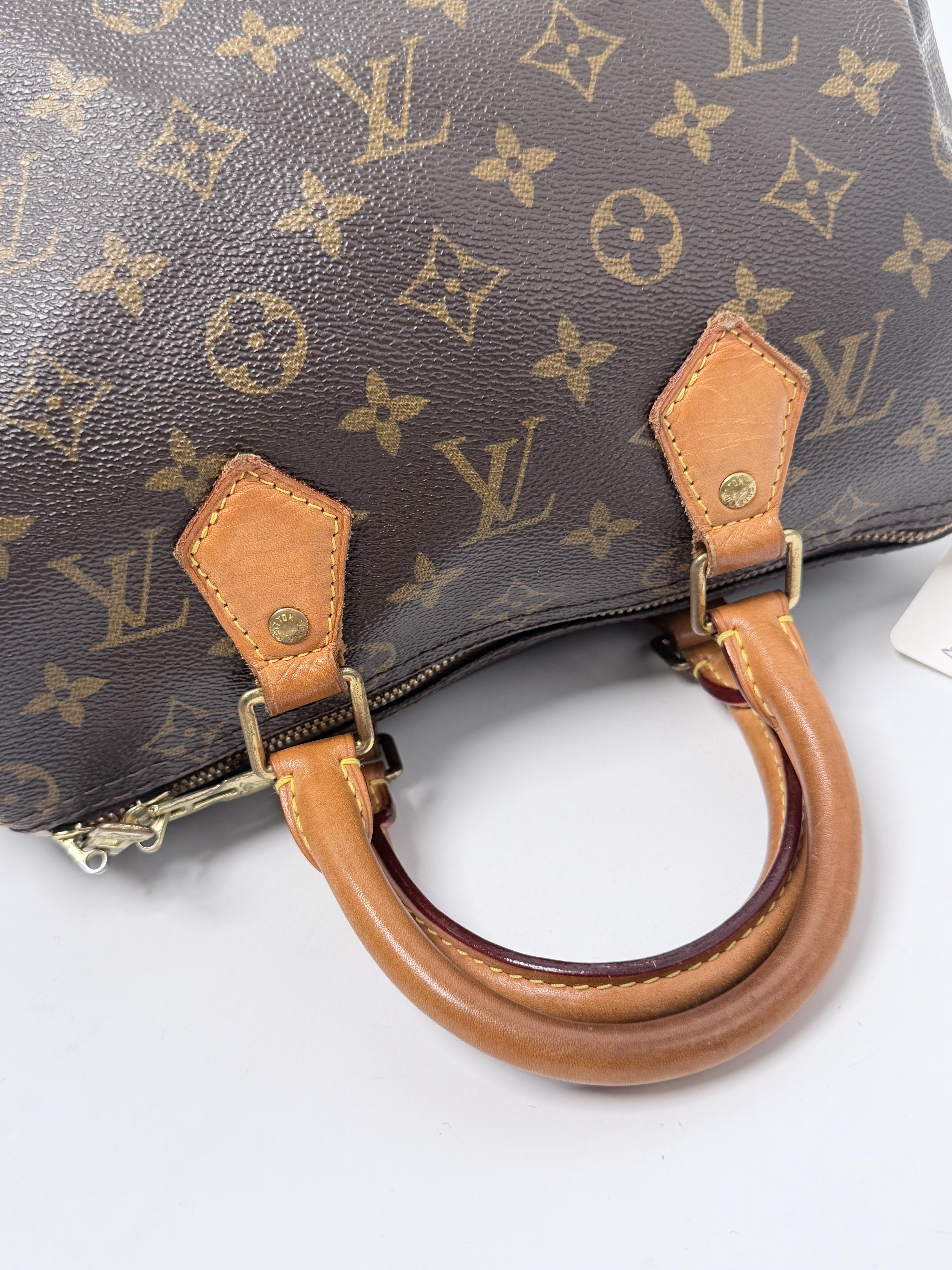 Speedy Bandouliere 25 Monogram Shoulder Handbag Tote Bag XU085LV