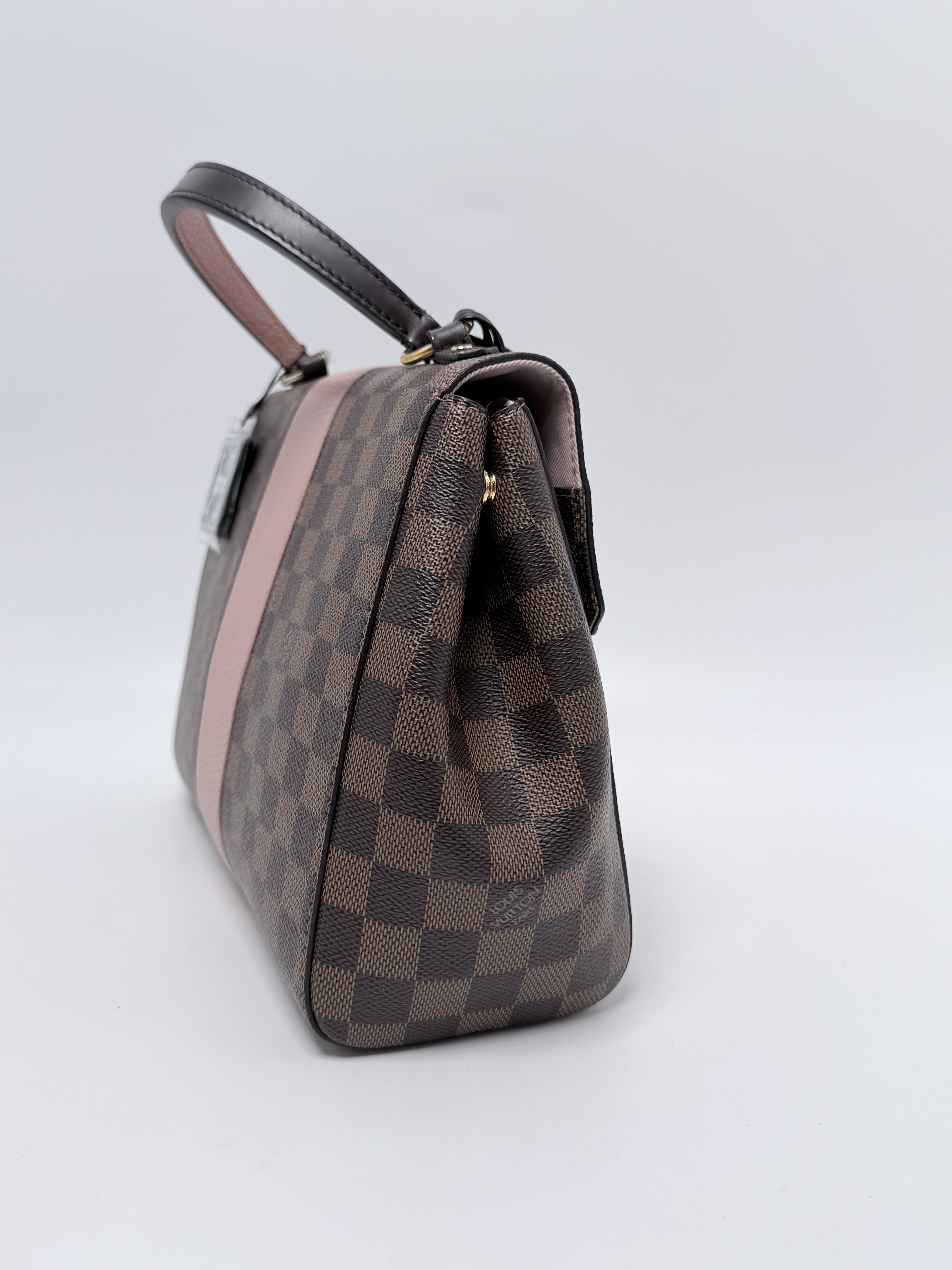 Bond Street Damier Ebene Magnolia Leather Top Handle Bag JD1207LV