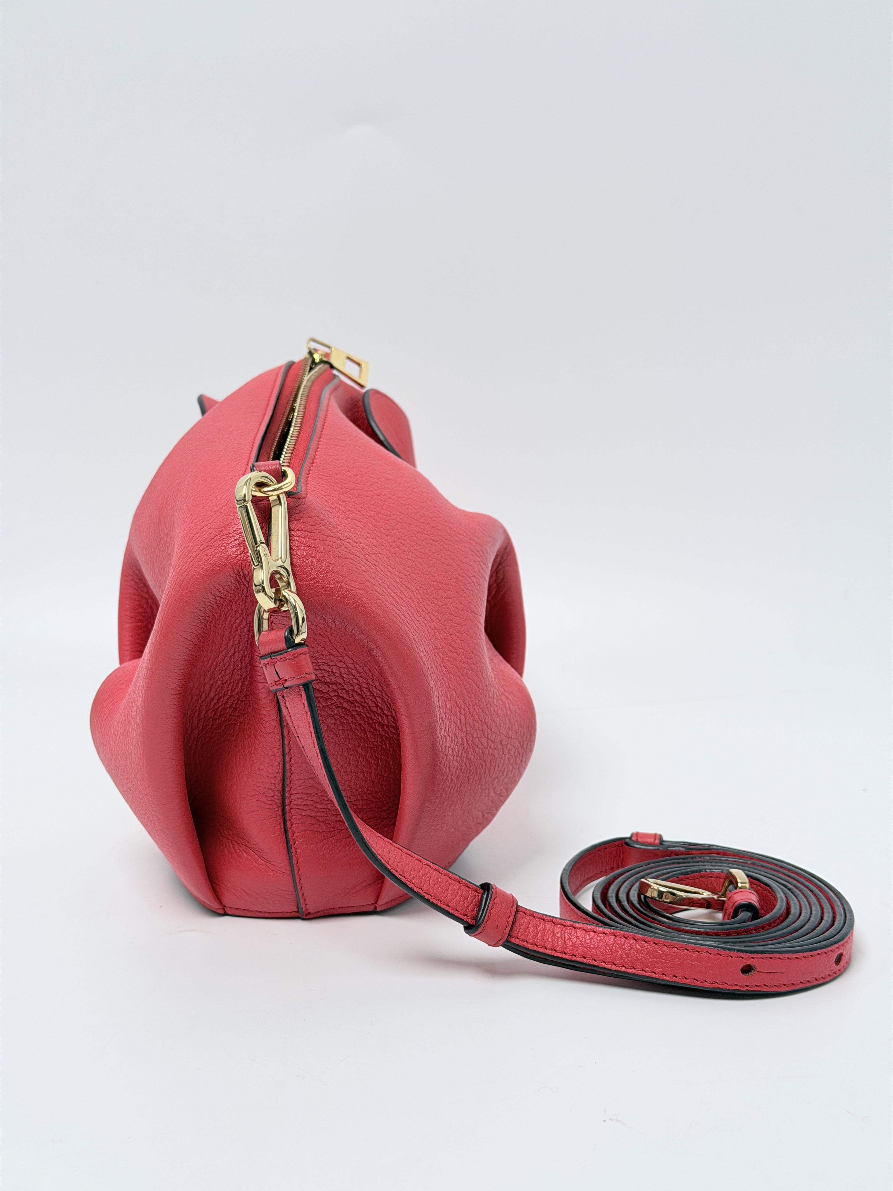 Elephant Mini Classic Calfskin Crossbody Bag Pink Rose JD1503LE