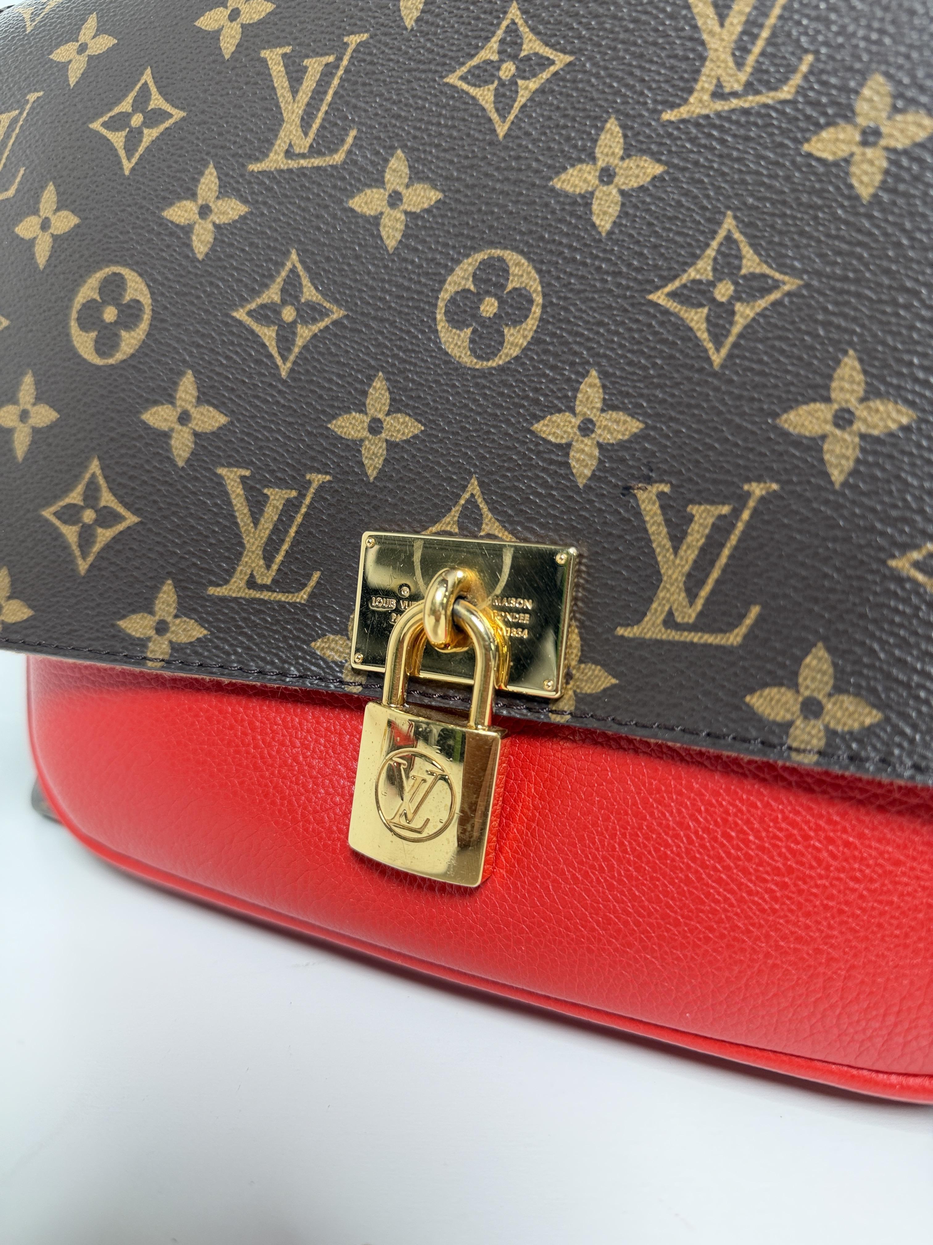 Pre-owned Louis Vuitton Canvas Shoulder Bags Authentic Marignan Monogram Satchel Messenger Bag JX LV27