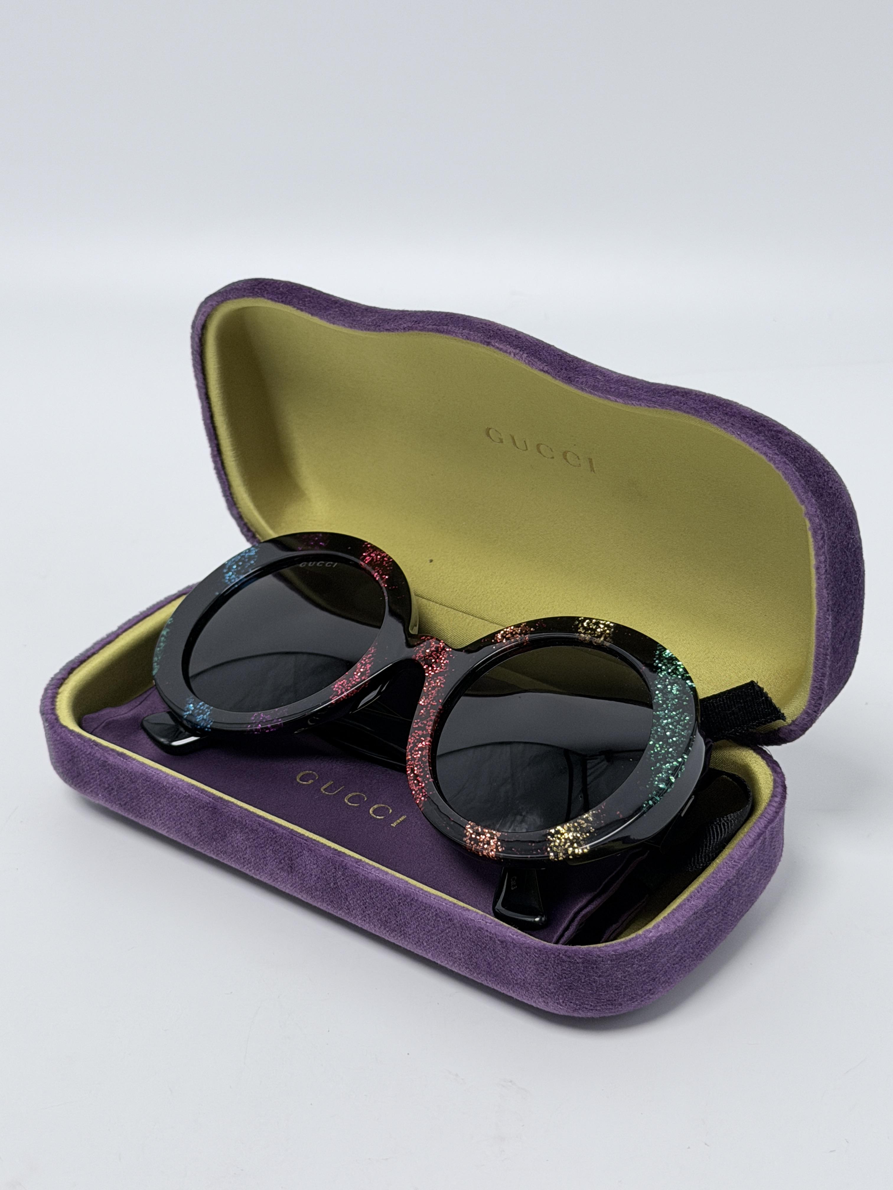 Gucci GG0326S Square Tortoiseshell Sunglasses with Hard Case ZS100GG