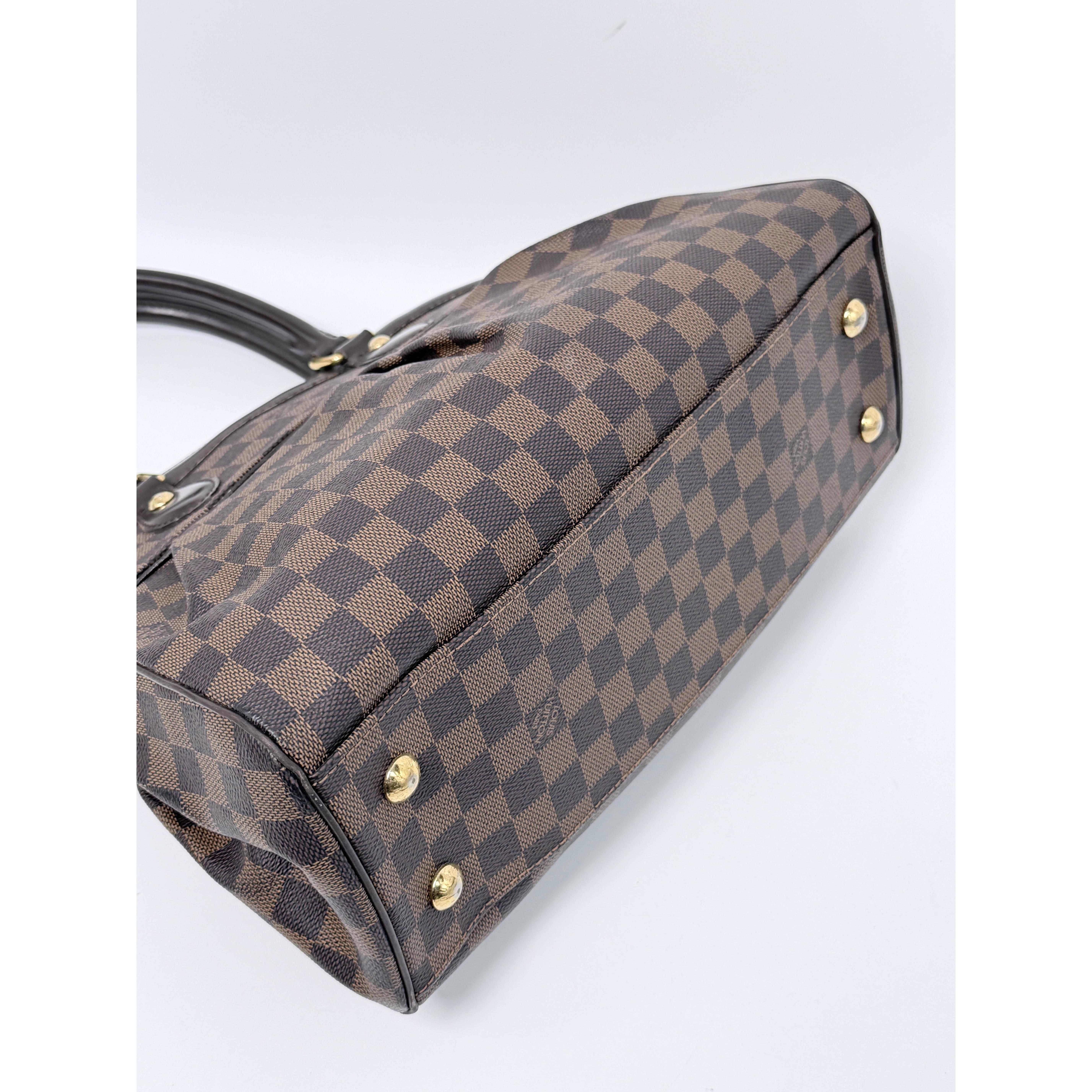 Damier Ebene Trevi PM 2 Way Shoulder Handbag Handle Bag JV1260LV