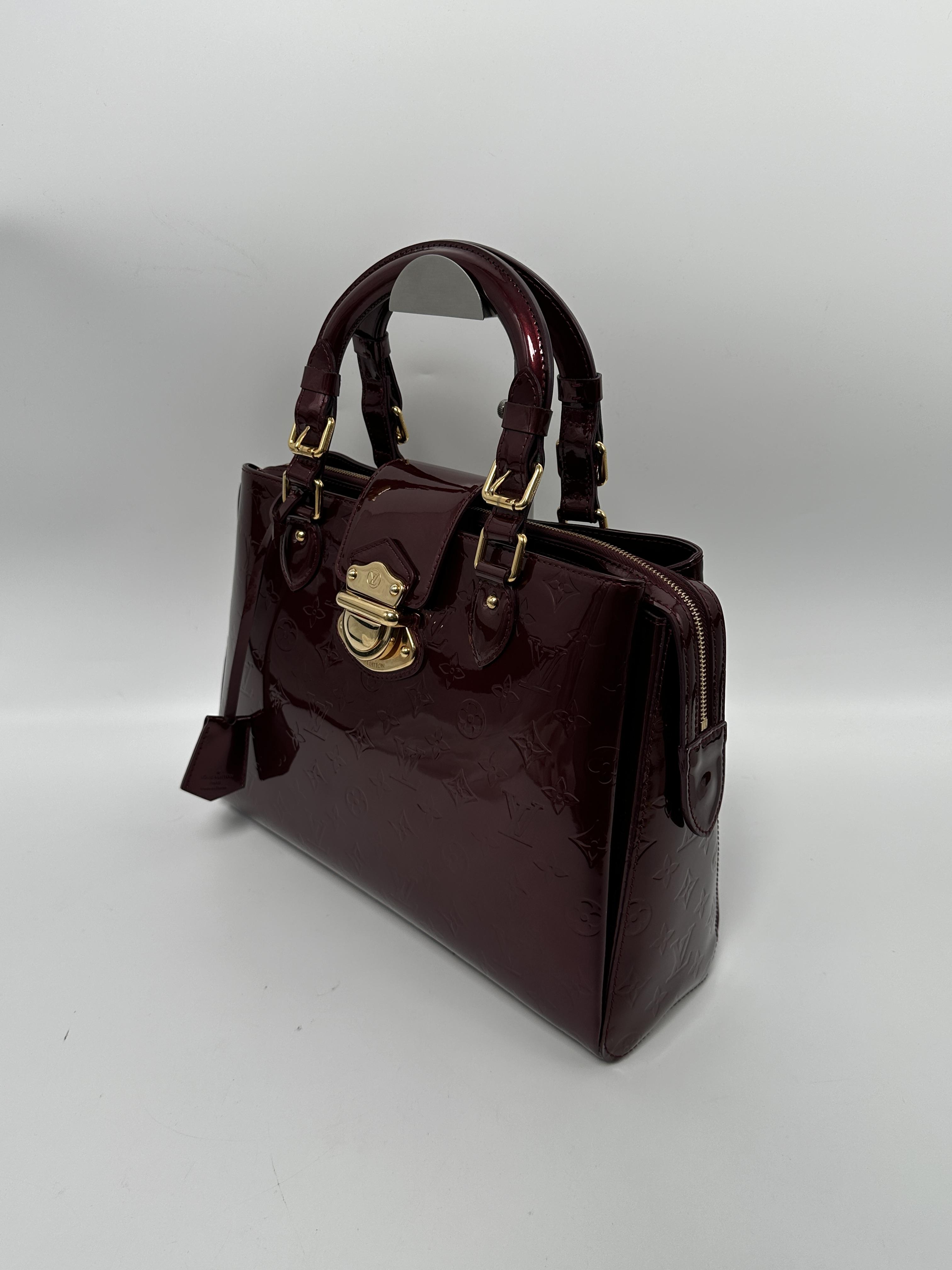 Monogram Vernis Melrose Avenue Amarante Laptop Work Handbag JA652LV