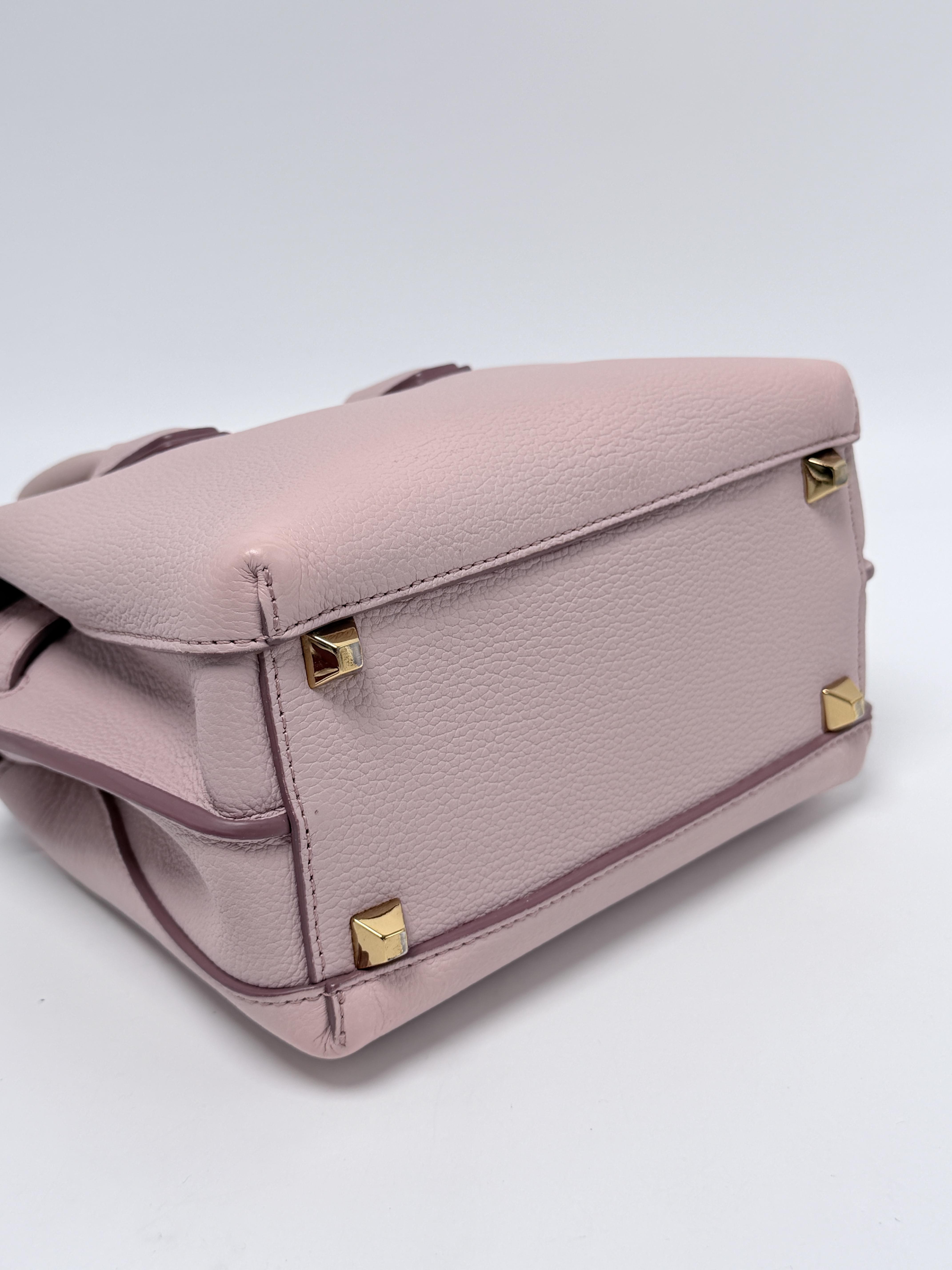 Mini Milla Grained 2 Way Tote Light Pink JD1430MCM