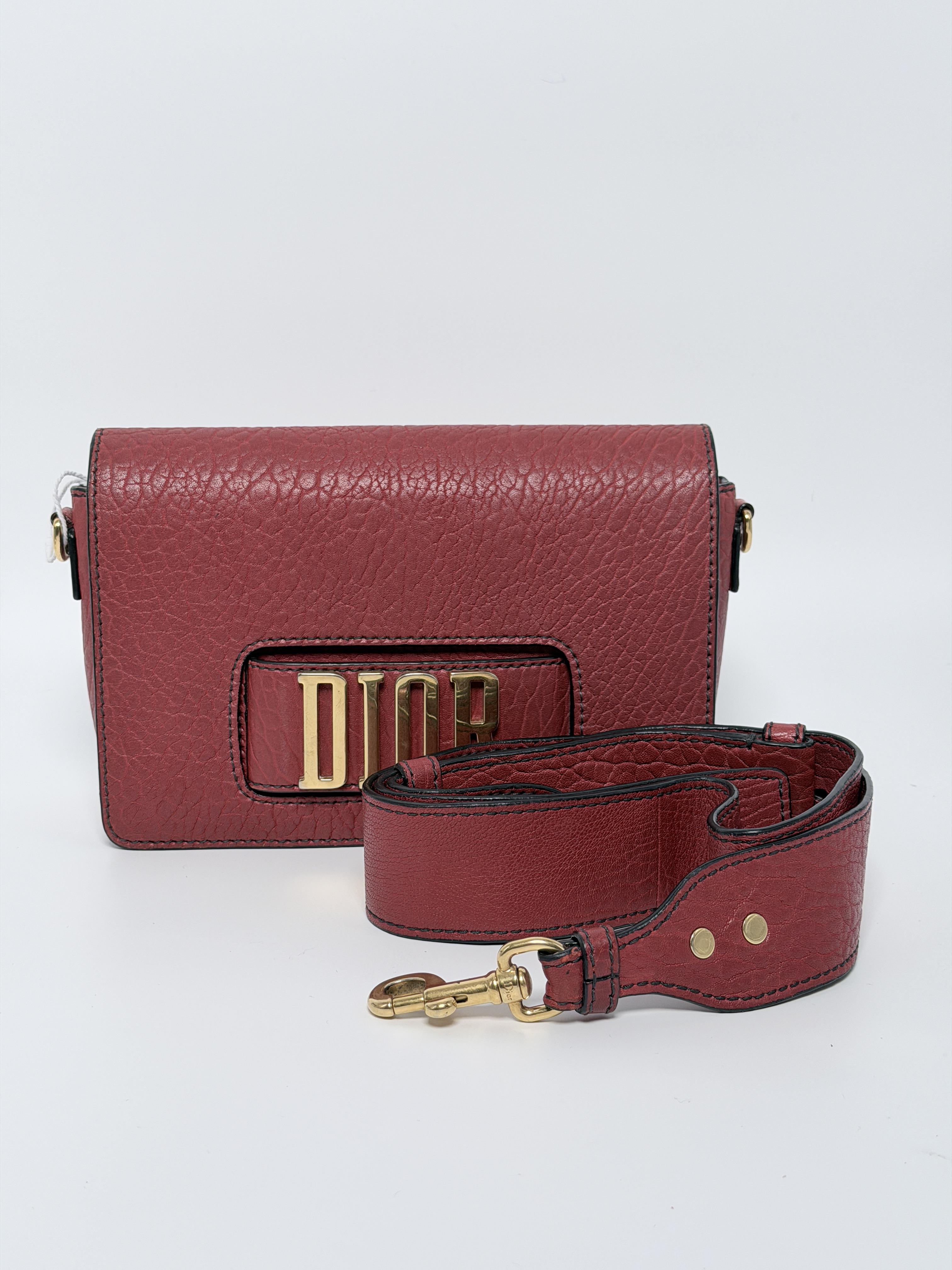 Pre-owned Dior Leather Crossbody Bags authentic crossbody red bag JX201CD