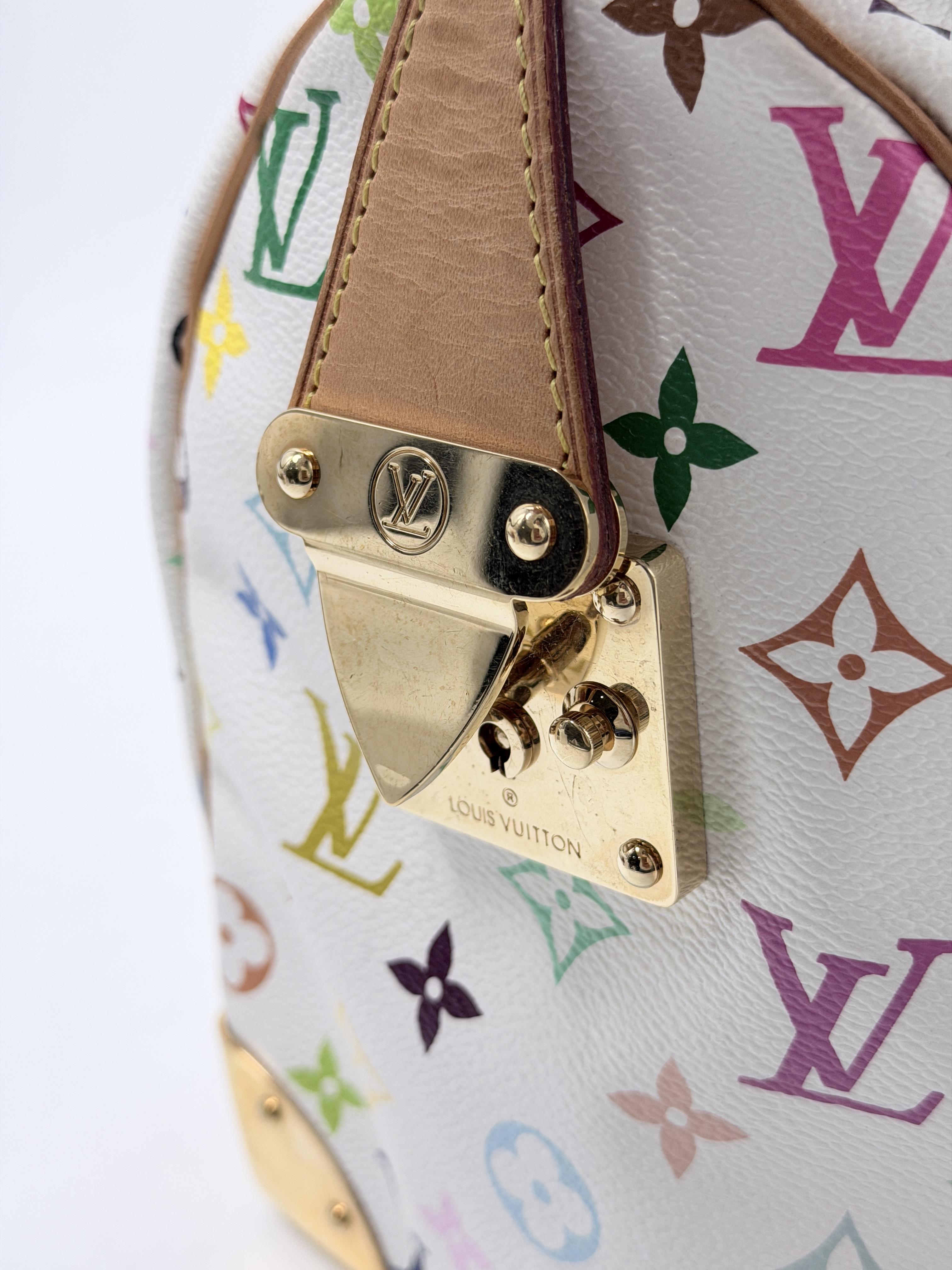 Monogram Multicolore White 30 Shoulder Bag Handle Handbag XU104LV
