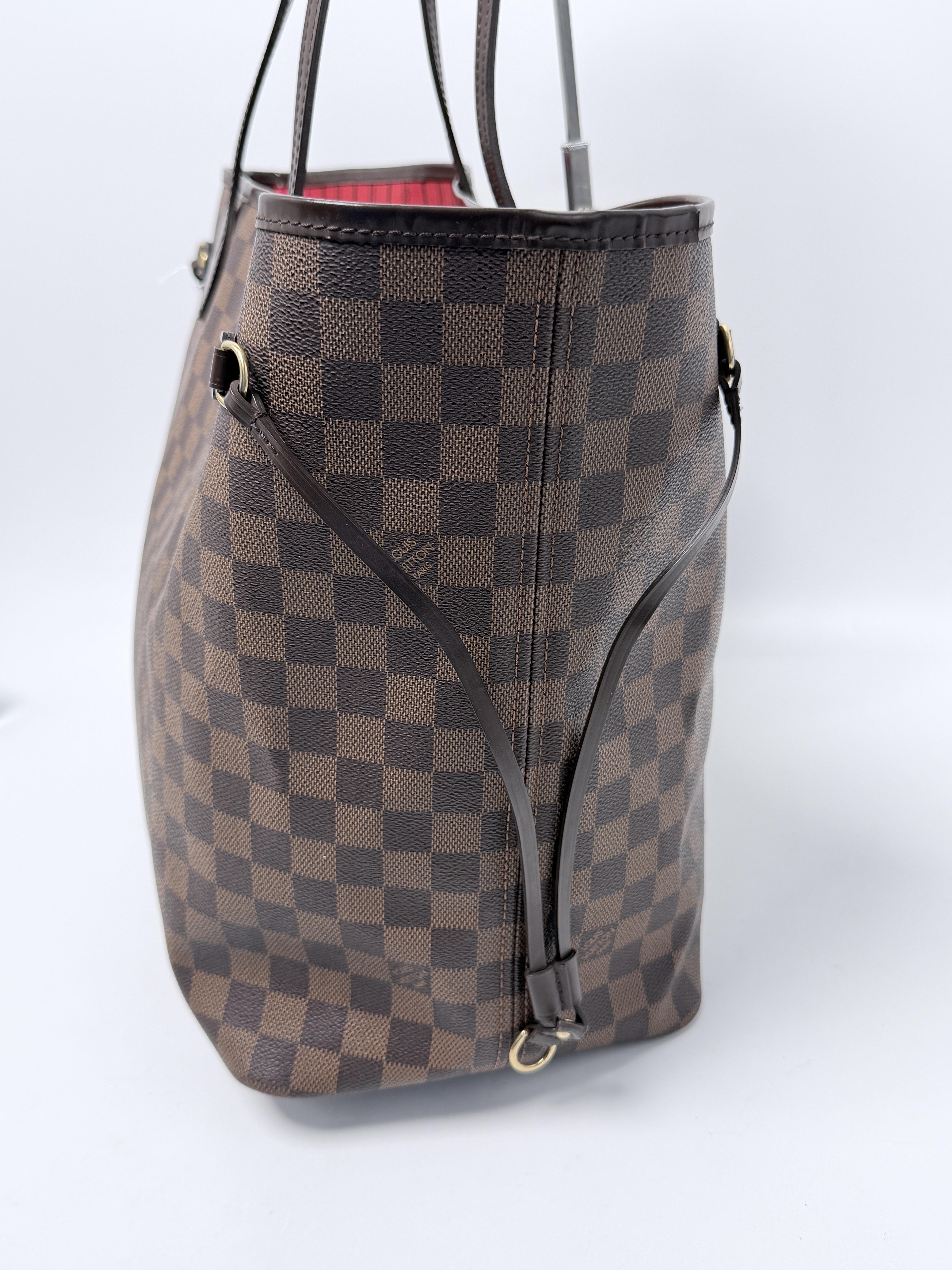 Damier Ebene Neverfull GM Shopper Tote Bag Top Handle Handbag JE805LV
