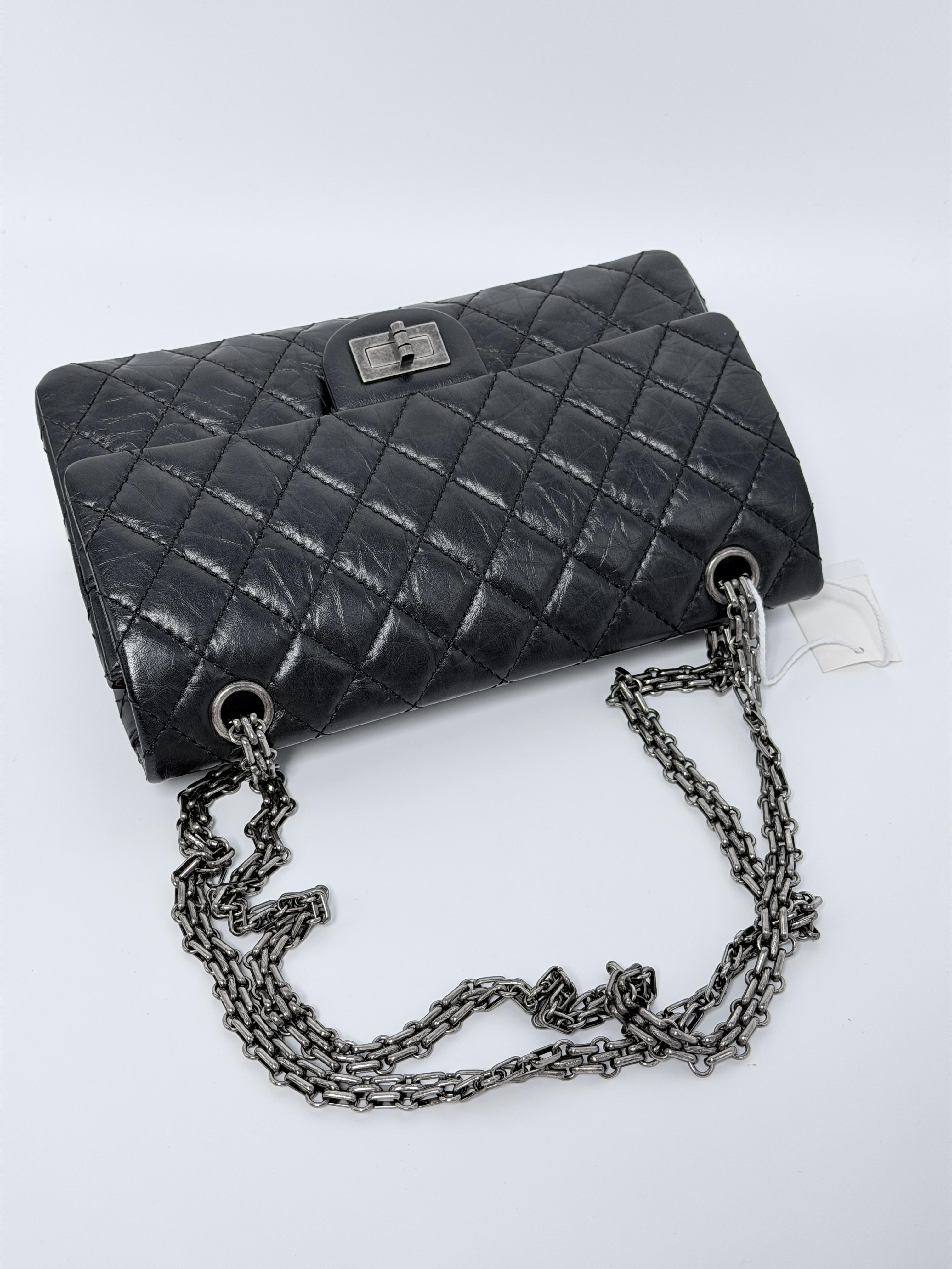Pre-owned CHANEL Leather Shoulder Bags Reissue 2.55 Quilted Chain Shoulder Bag JX306CC