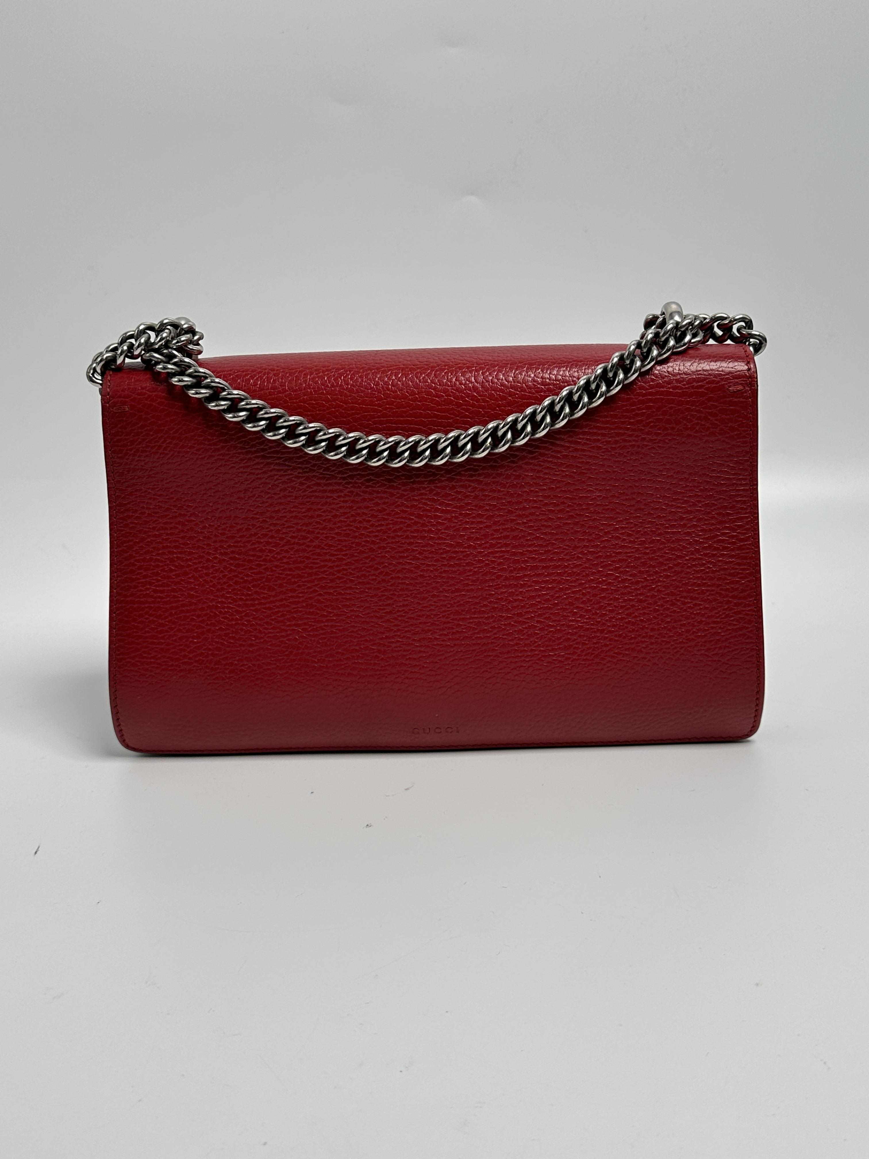 Dionysus Chain Shoulder Bag – Red SH359GG