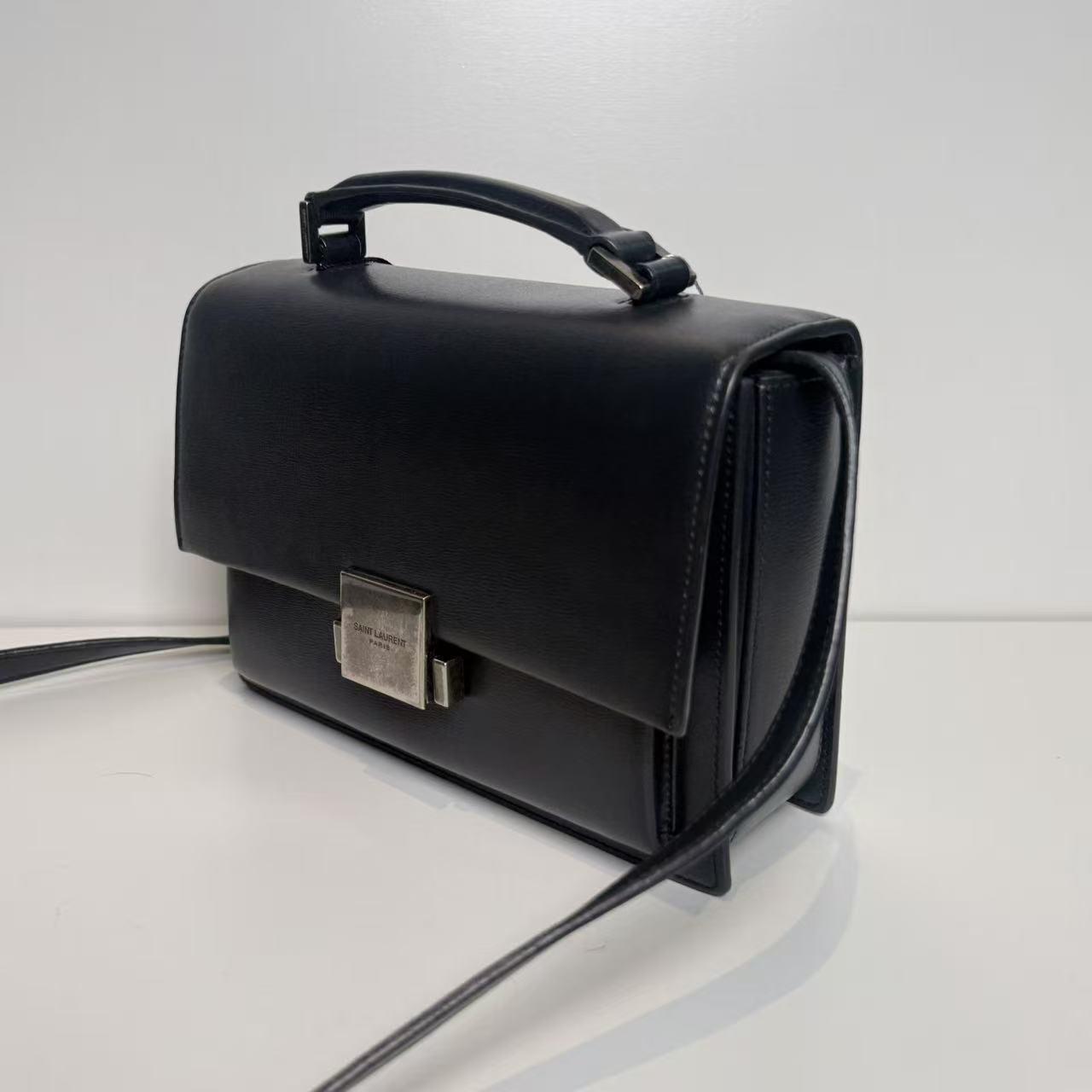 Pre-owned Yves Saint Laurent Leather Crossbody Bags YSL Bellechasse Grey box handbag shoulder bag YSL2 TK