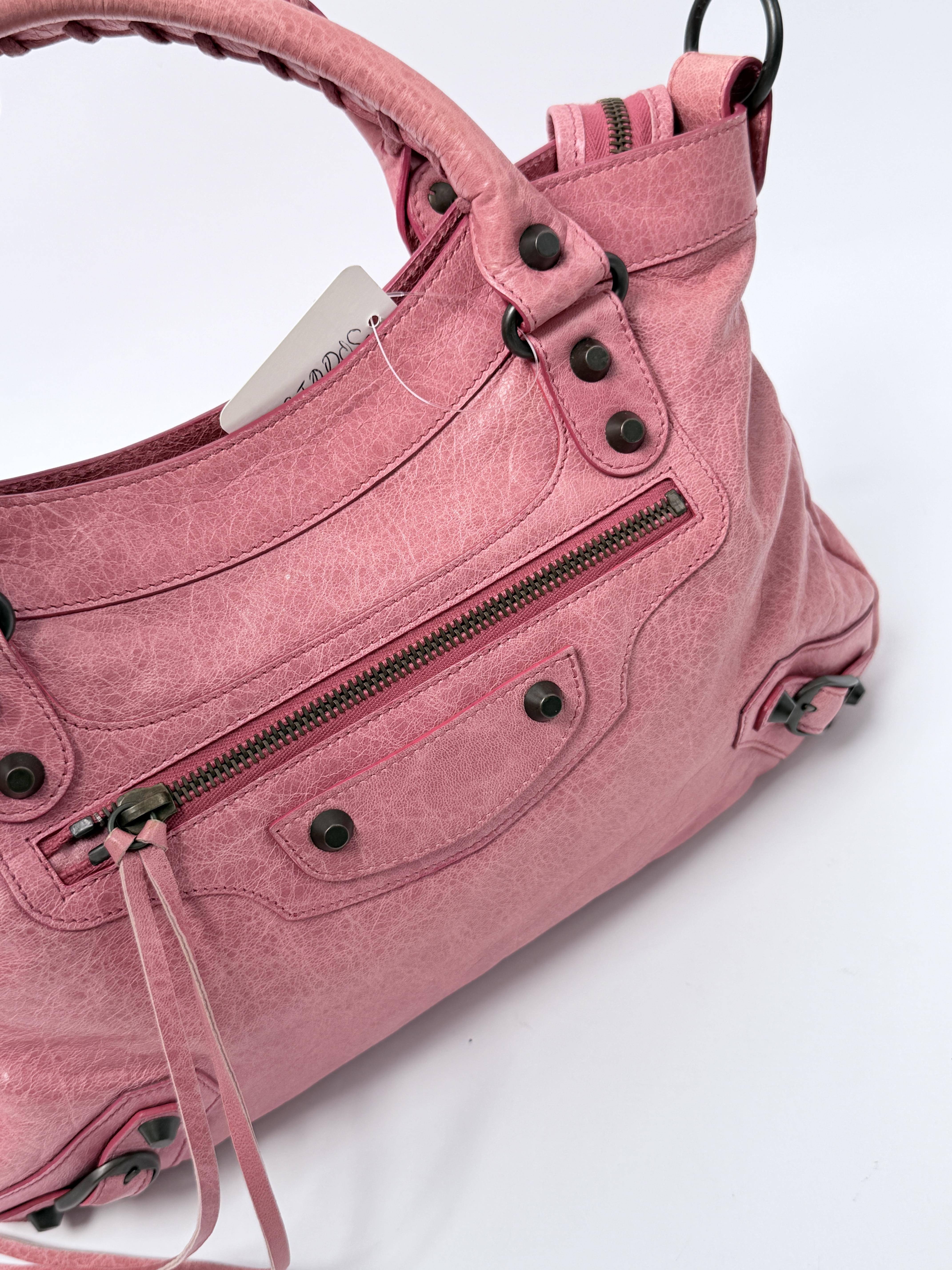 Classic First Crossbody Pink Handbag Moto Shoulder Bag JP001BL