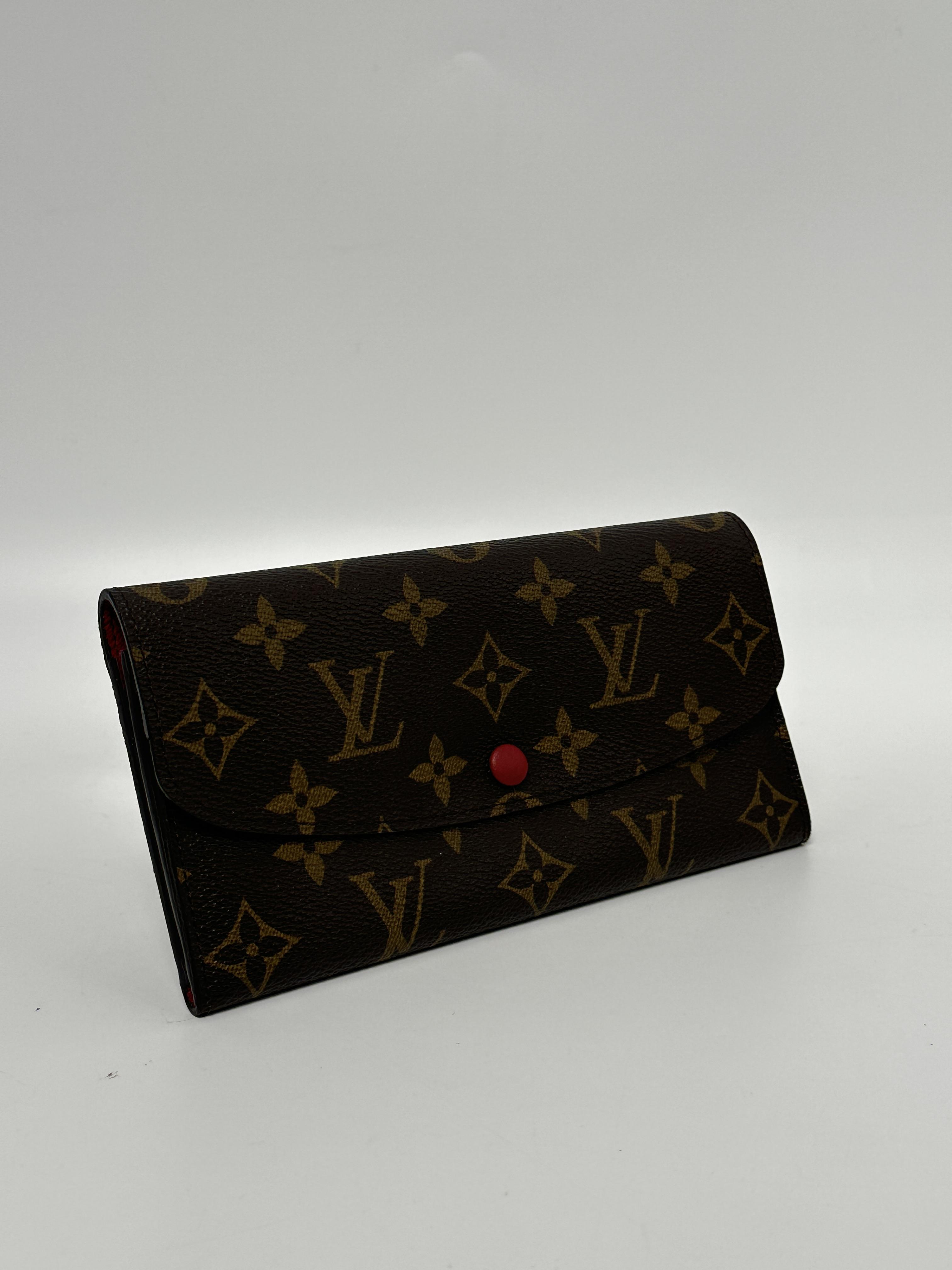 Clutches & Wristlets Emilie Long Flap Wallet Monogram Coquelicot JE307LV