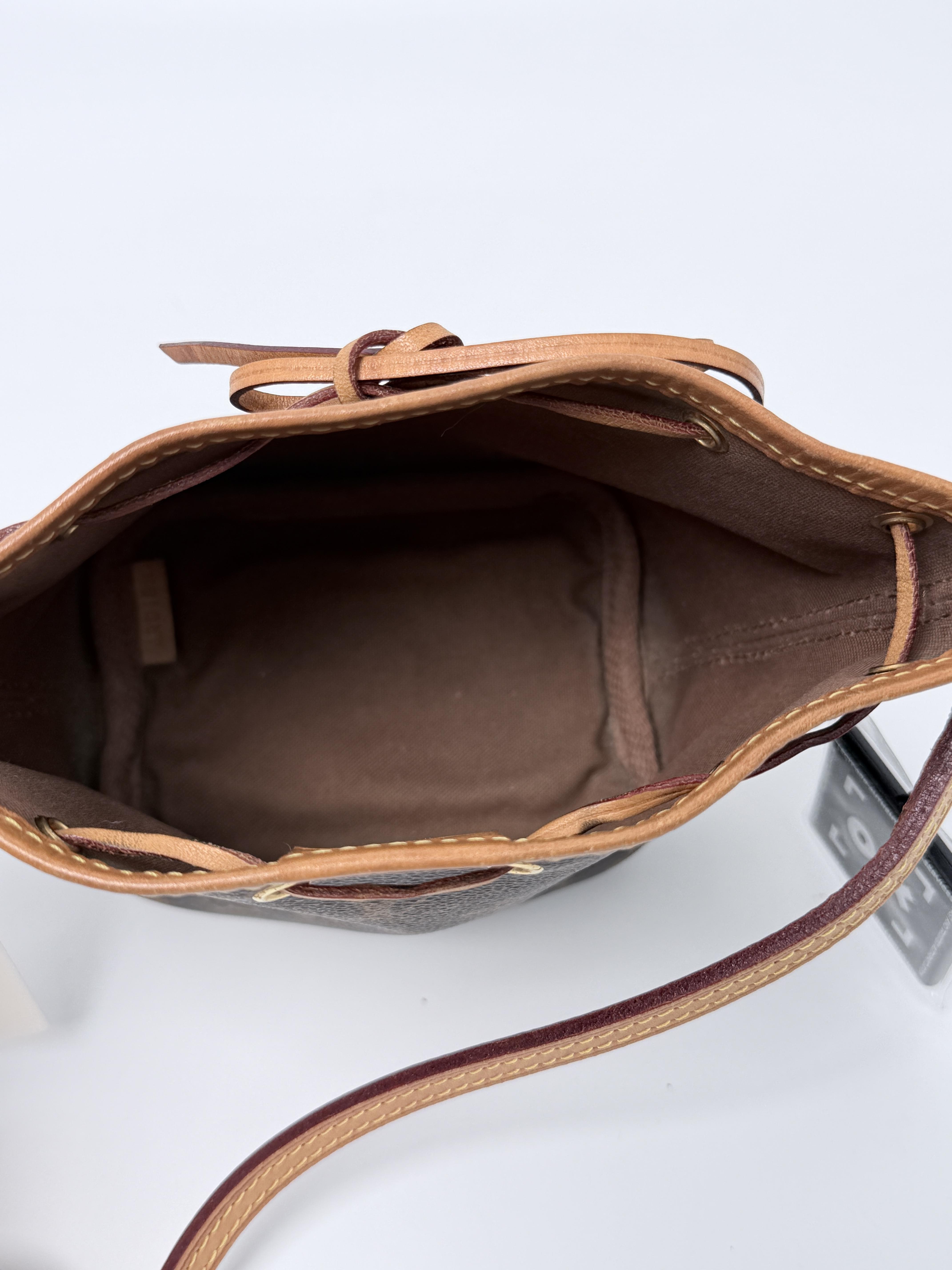 Pre-owned Louis Vuitton Coated Canvas Crossbody Bags Nano Noé SH254LV