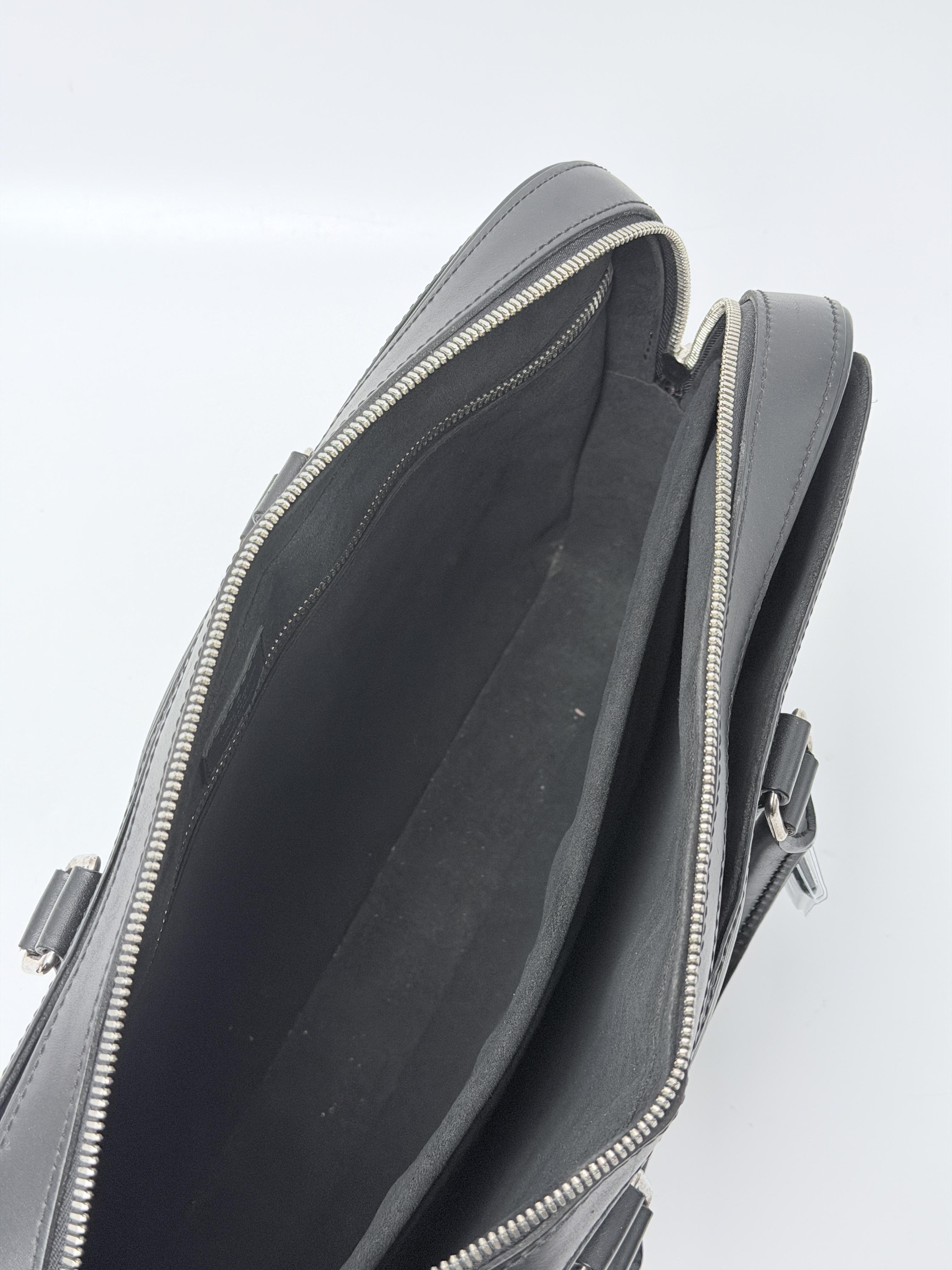 Dandy Briefcase MM Epi Black Crossbody Laptop Bag JD1637LV