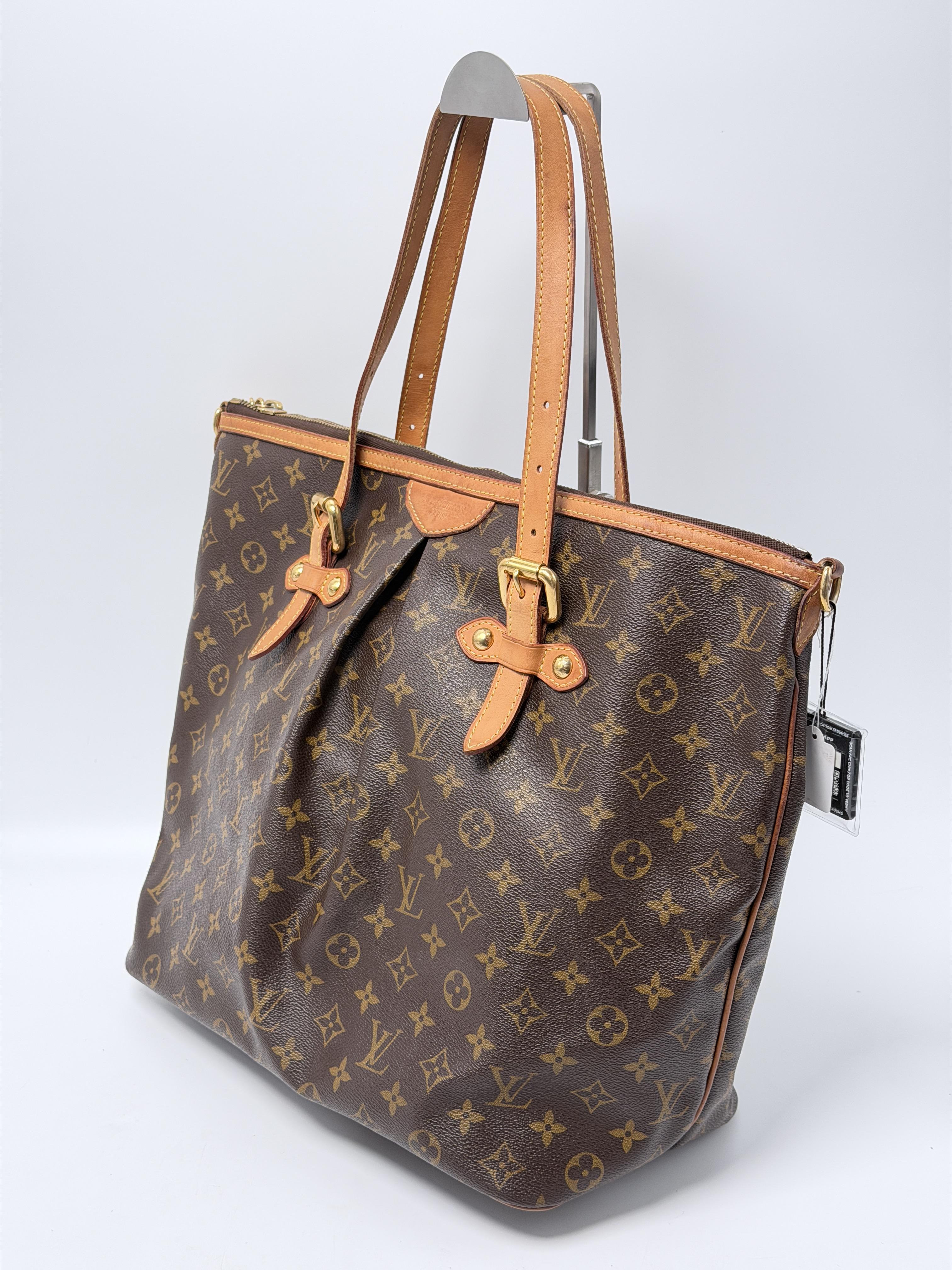Monogram Palermo GM Large Tote Handbag Shoulder Travel Bag JE816LV