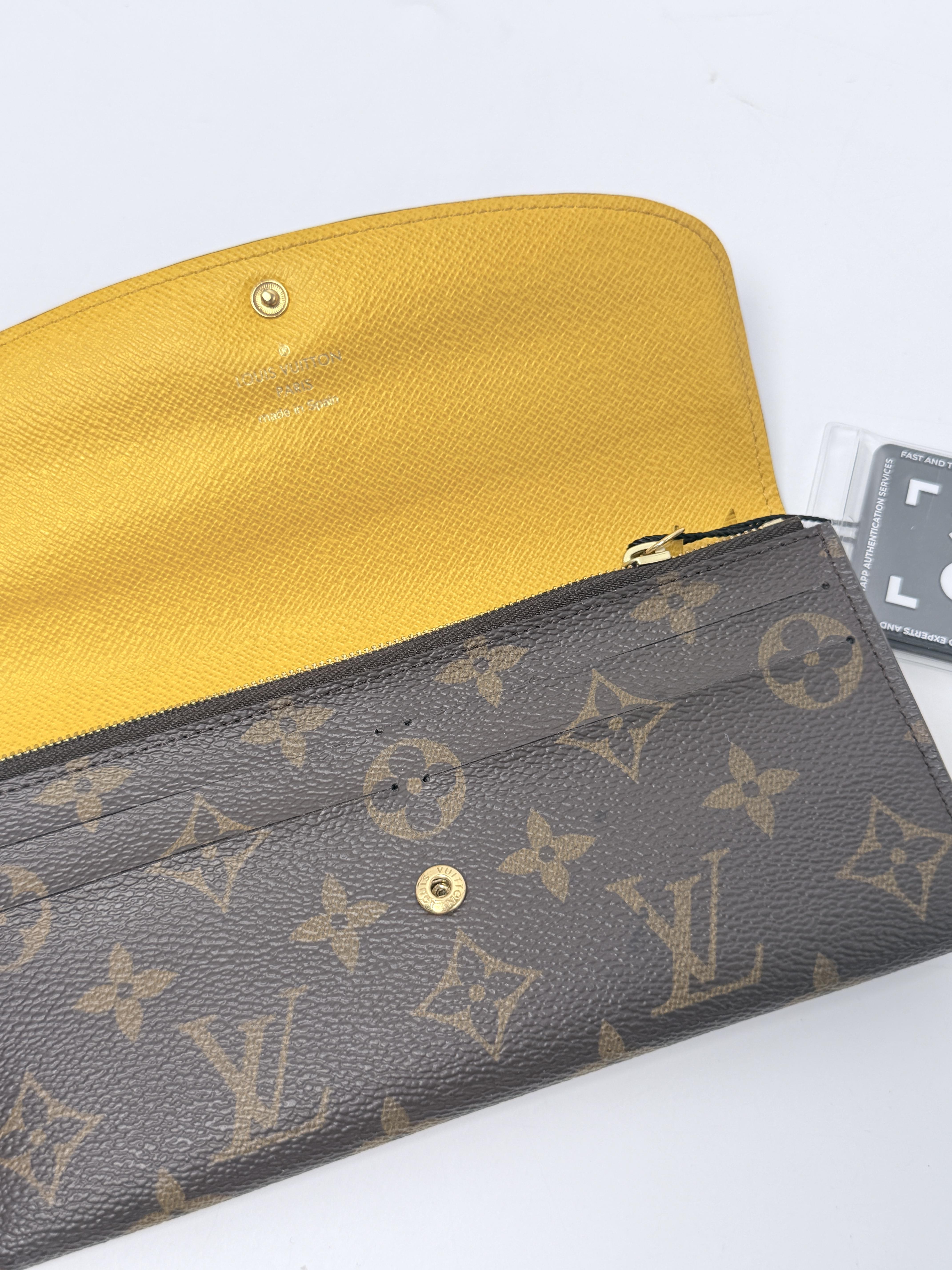 Monogram Emilie Long Flap Wallet Jonquille Yellow JD1124LV