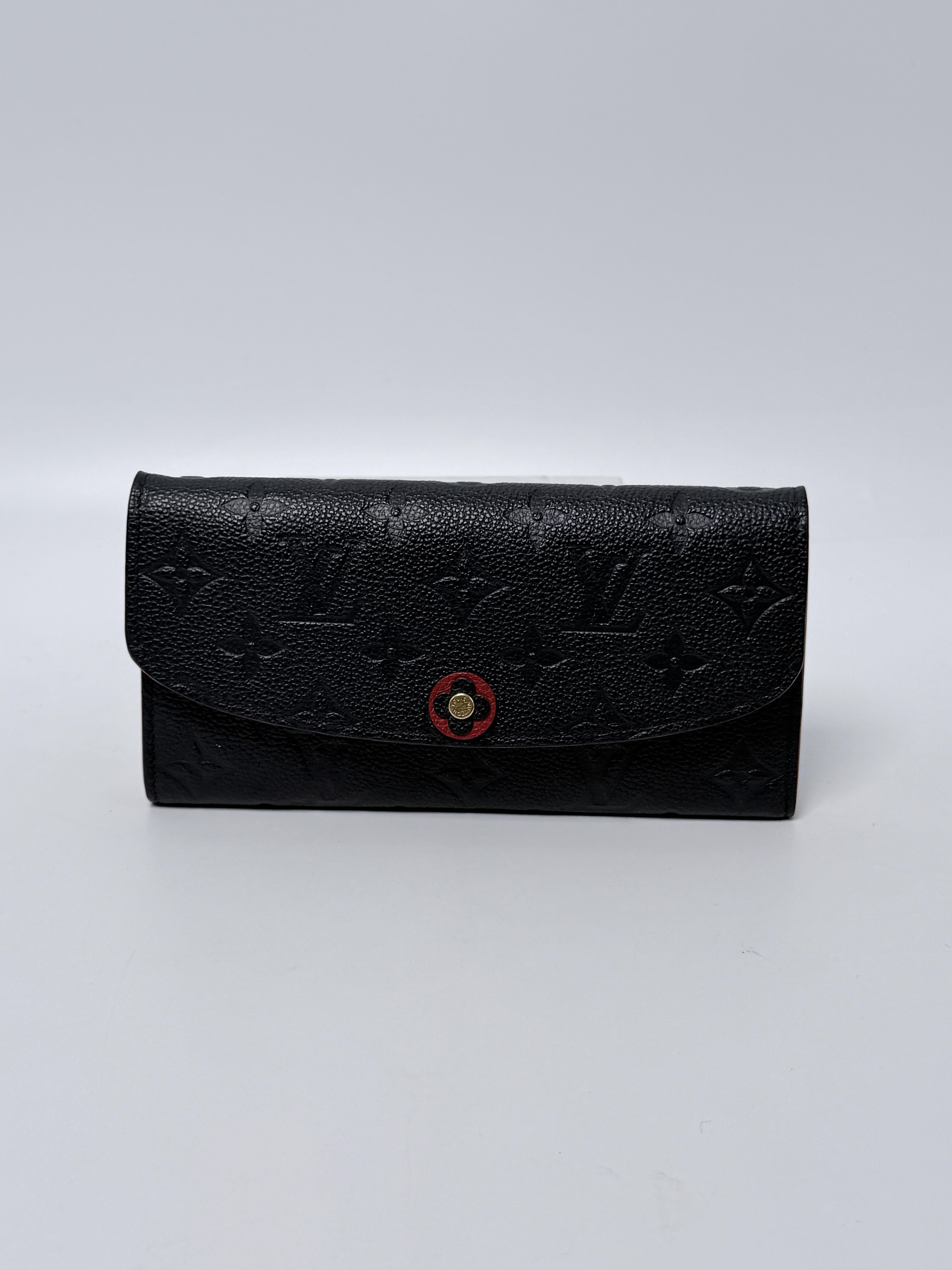 Emilie Monogram Empreinte Marine Rouge Navy Blue JD1605LV