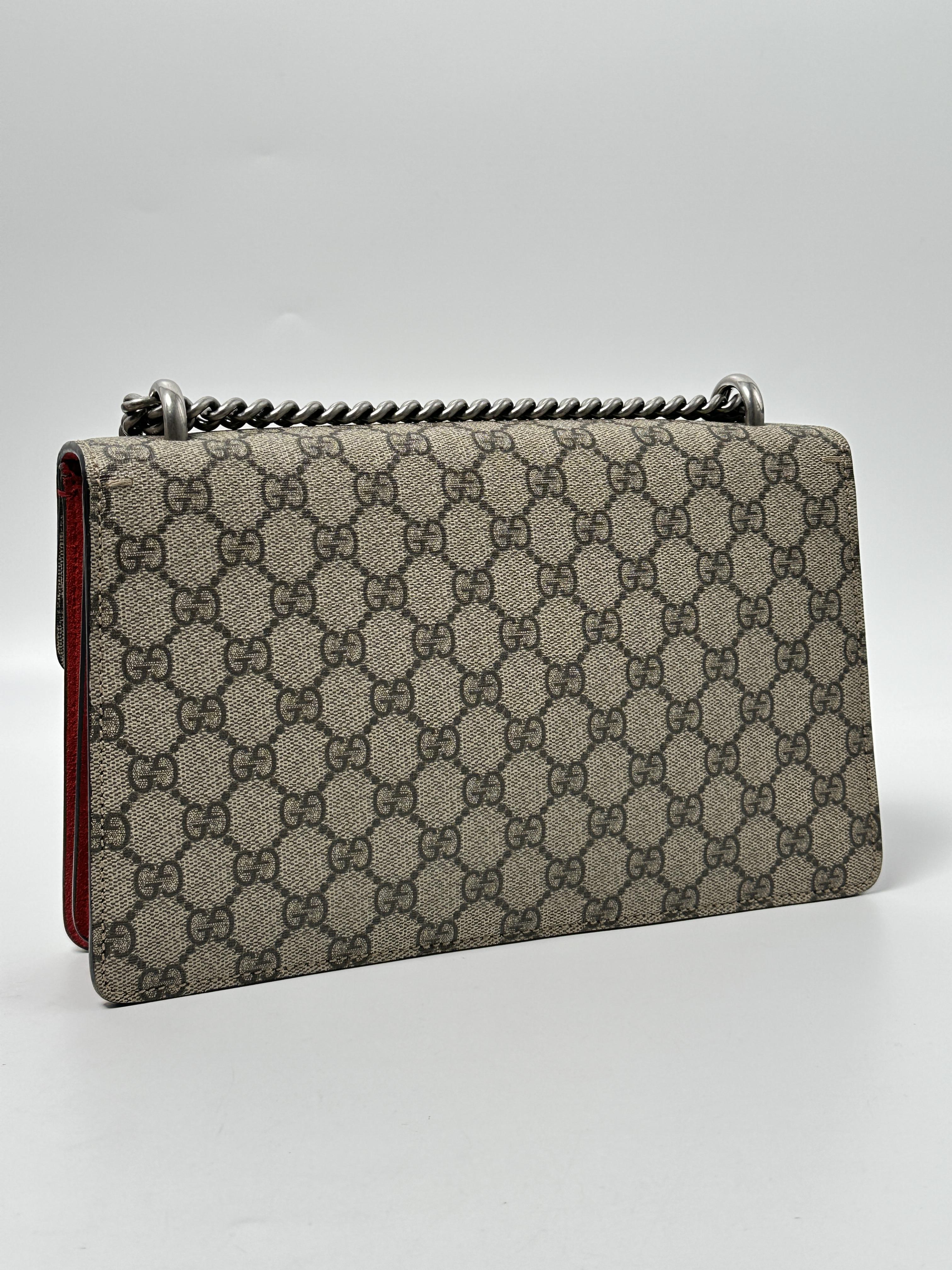 Pre-owned GUCCI CANVAS Crossbody Bags GG Supreme Dionysus Crossbody Shoulder Bag ZS036GG