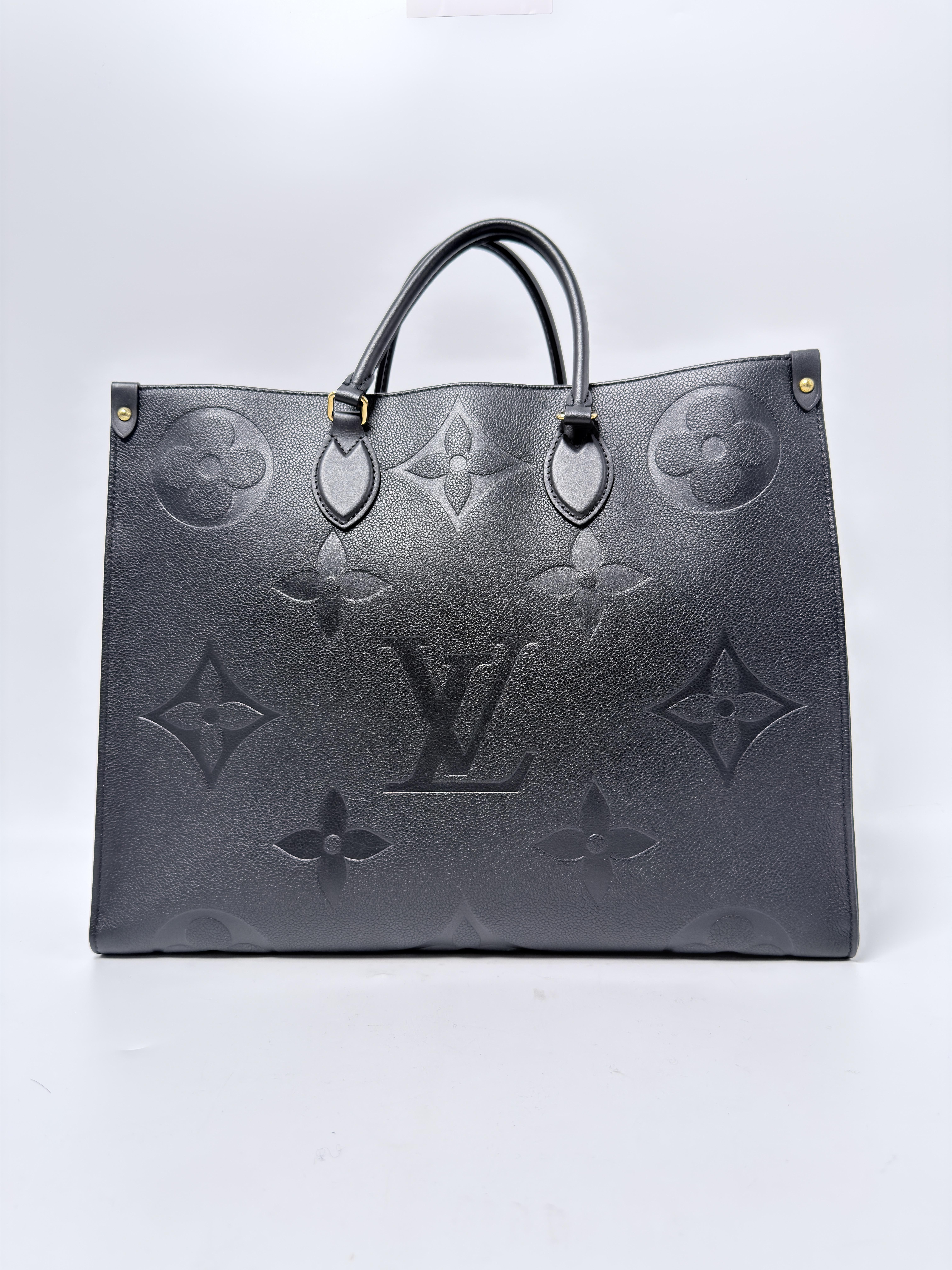 OnTheGo GM Empreinte Black Shoulder Handbag Large Tote Bag ZS099LV