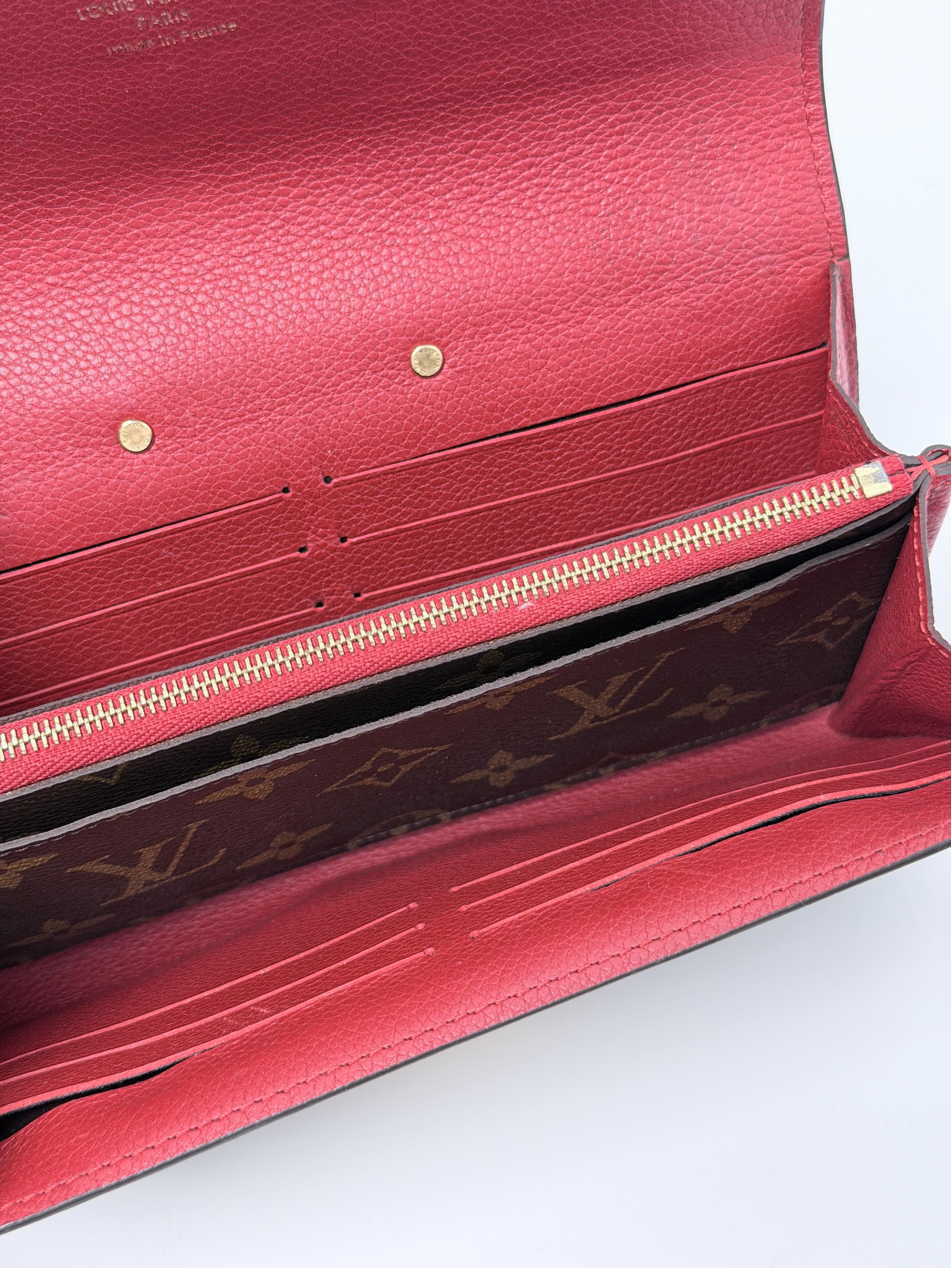 Monogram Pallas Long Wallet Flap Push Lock Gold HW JD1126LV