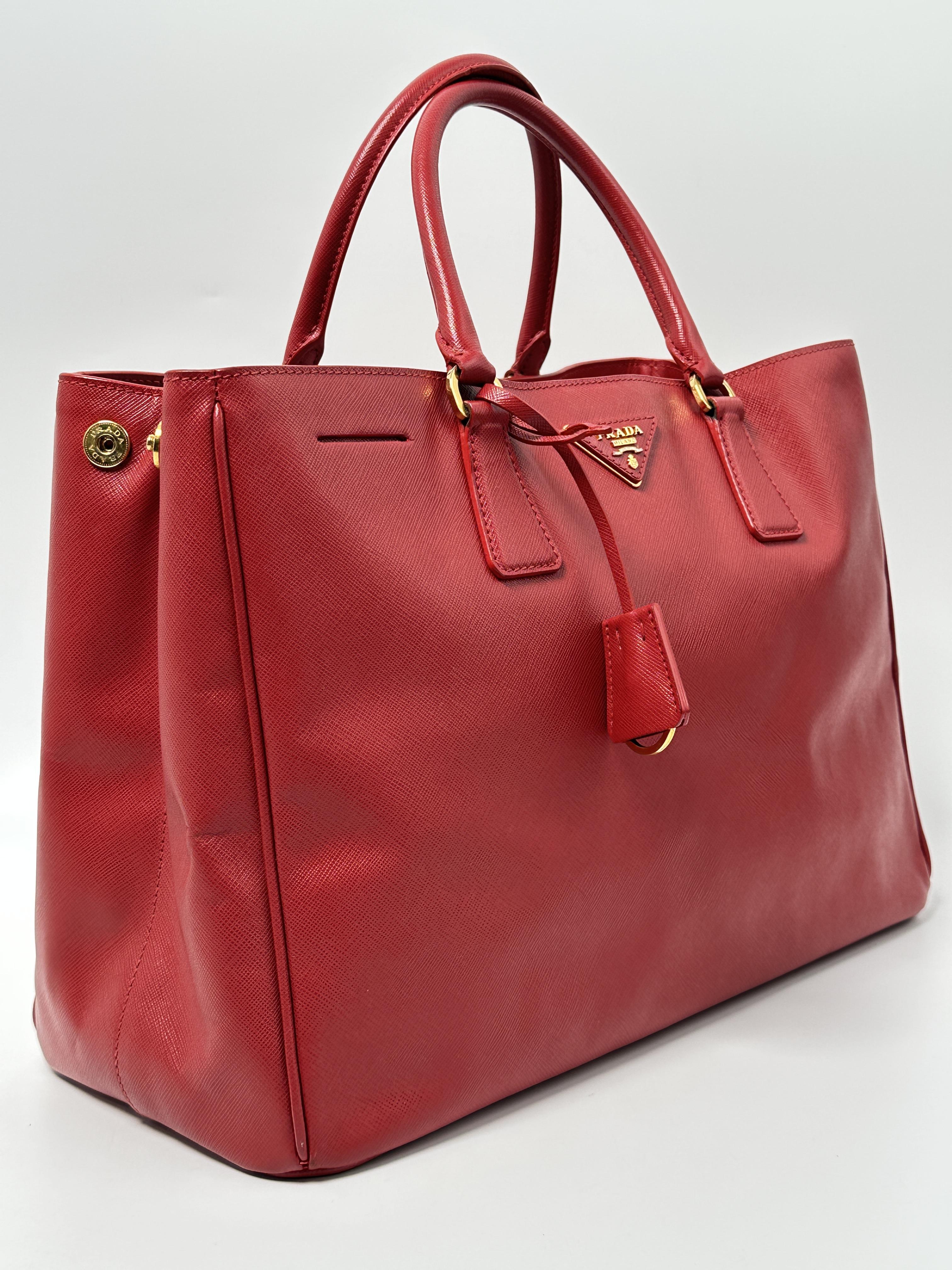 Red Tote Bag Top Handle Handbag JA923PR
