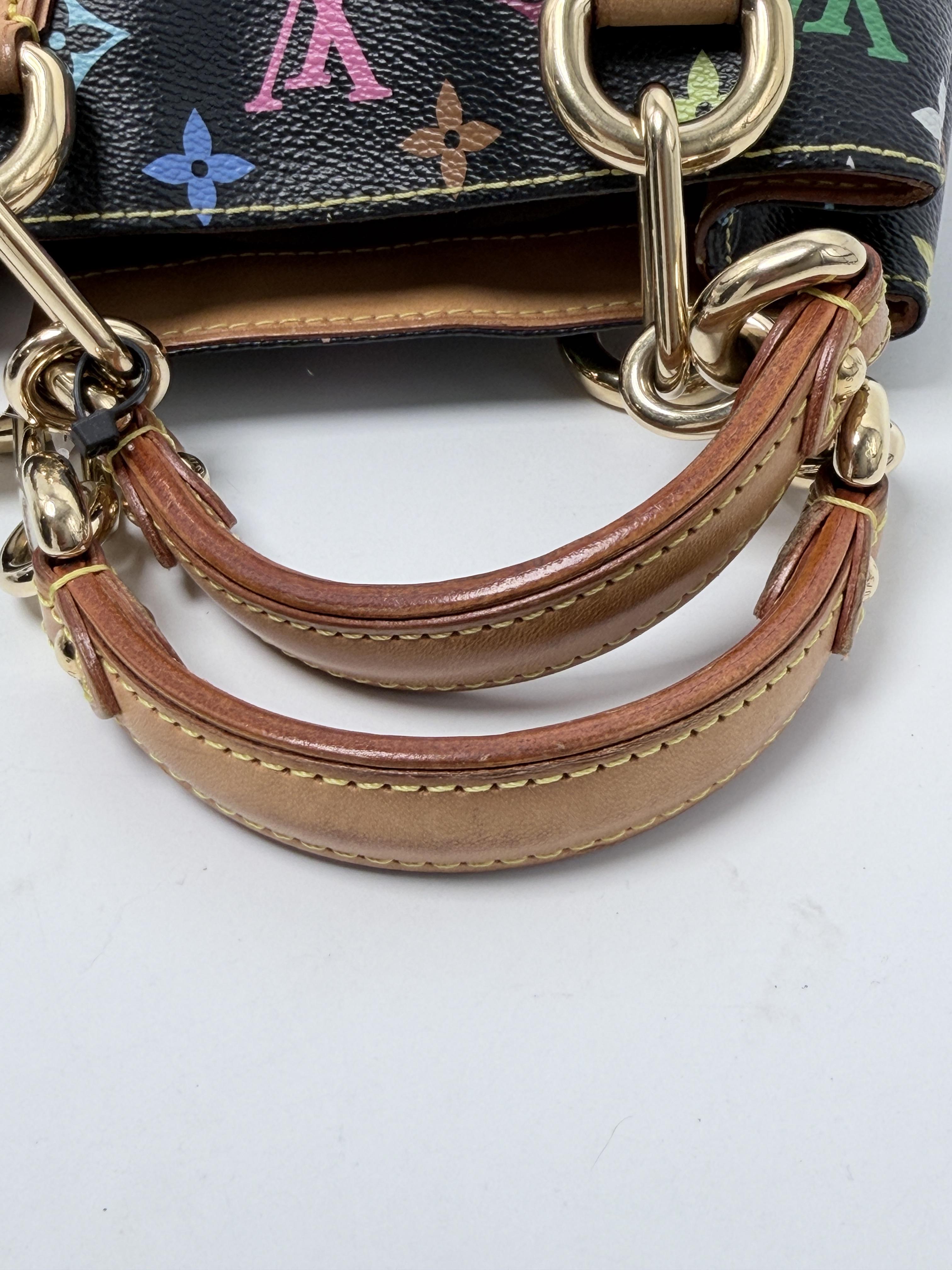 x Takashi Murakami Black Monogram Multicolore Audra Bag XU101LV