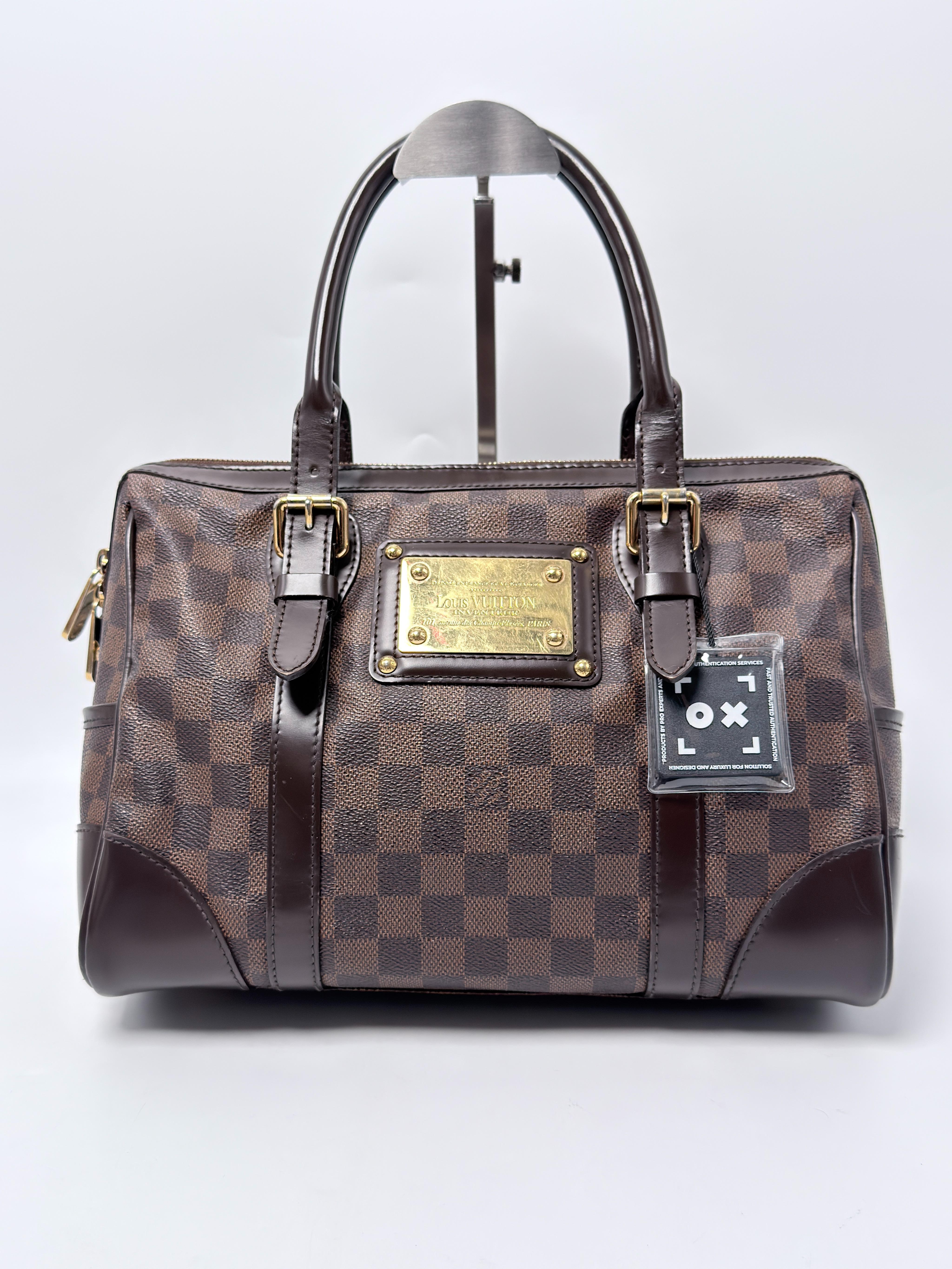 Damier Ebene Berkeley Bowling Shoulder Handbag Tote Bag JE808LV