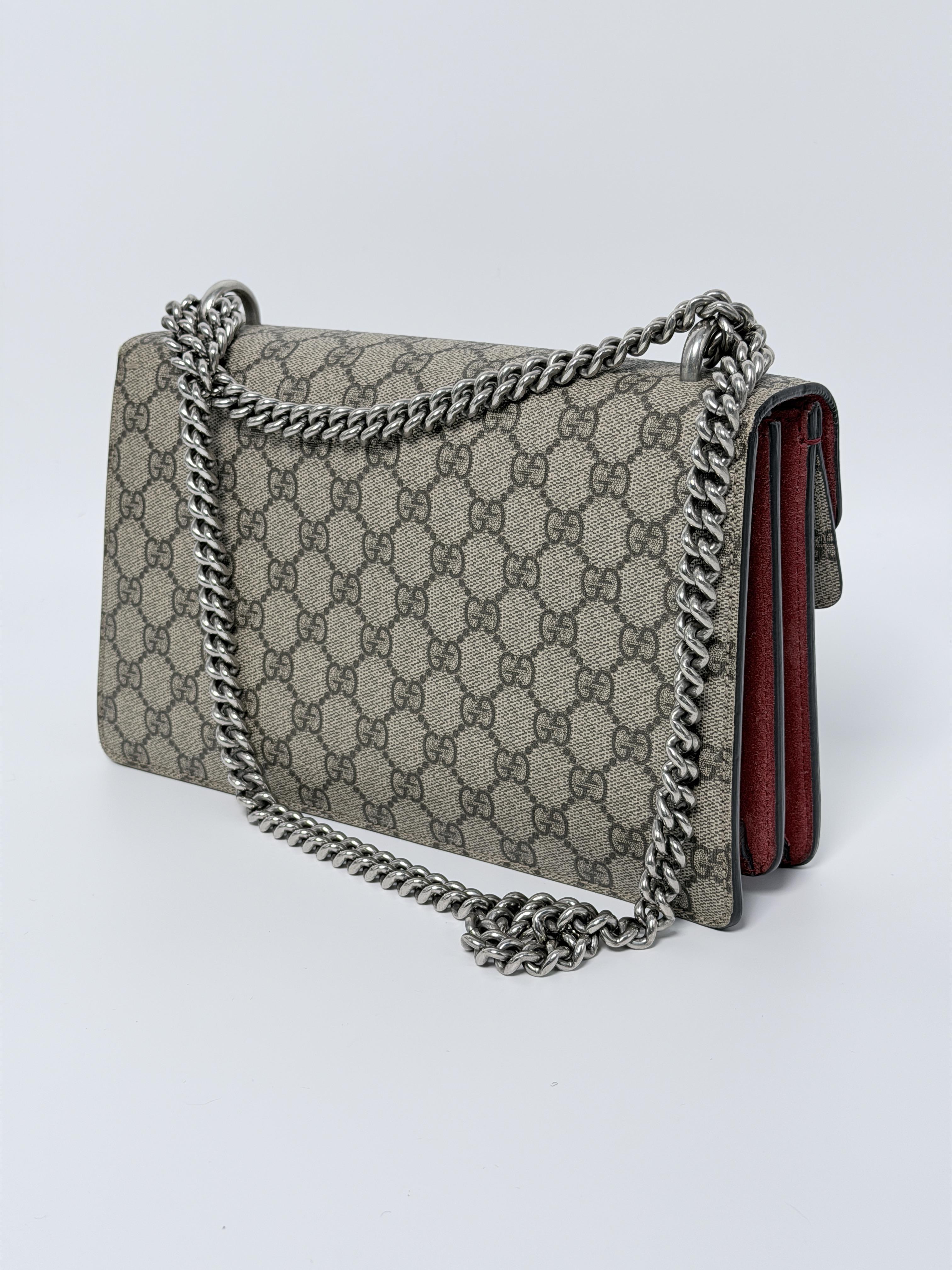 Dionysus GG Supreme Chain Shoulder Bag Beige YMGG123