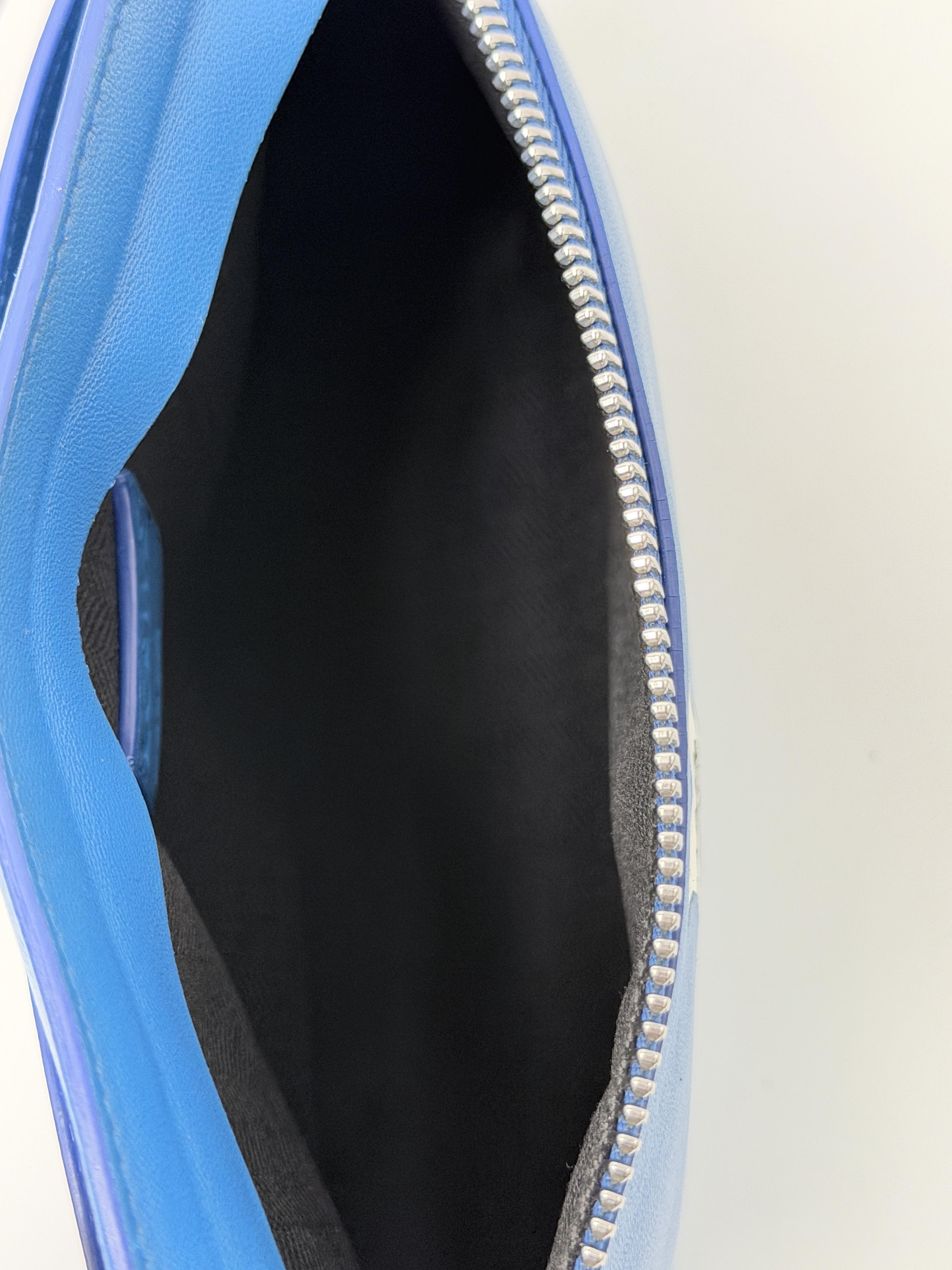 T Pouch Messenger Bag Electric Blue Carp Koi Fish Crossobody JD1464LE
