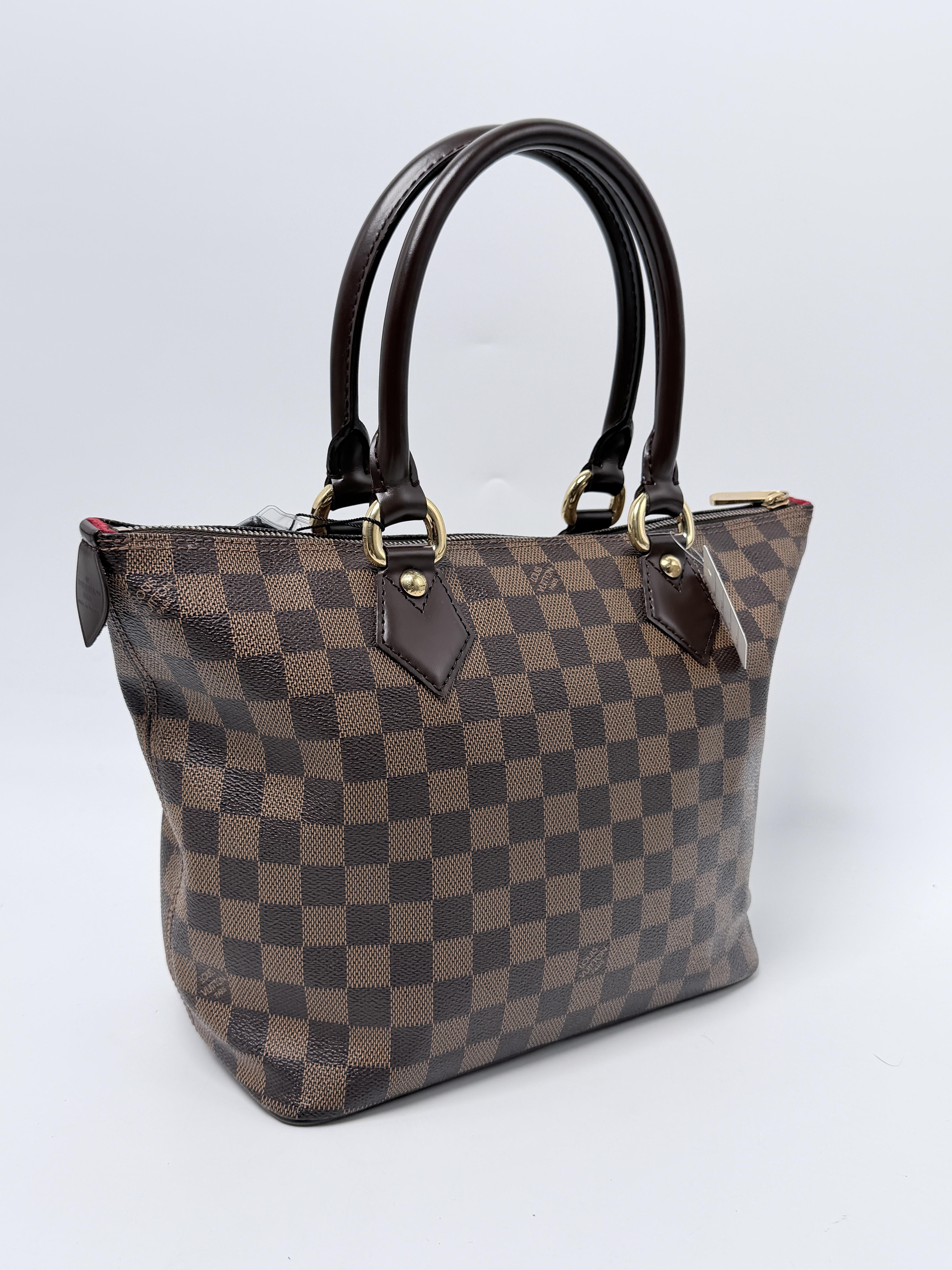 Saleya PM Damier Ebene Shoulder Handbag Tote Bag JA1362LV