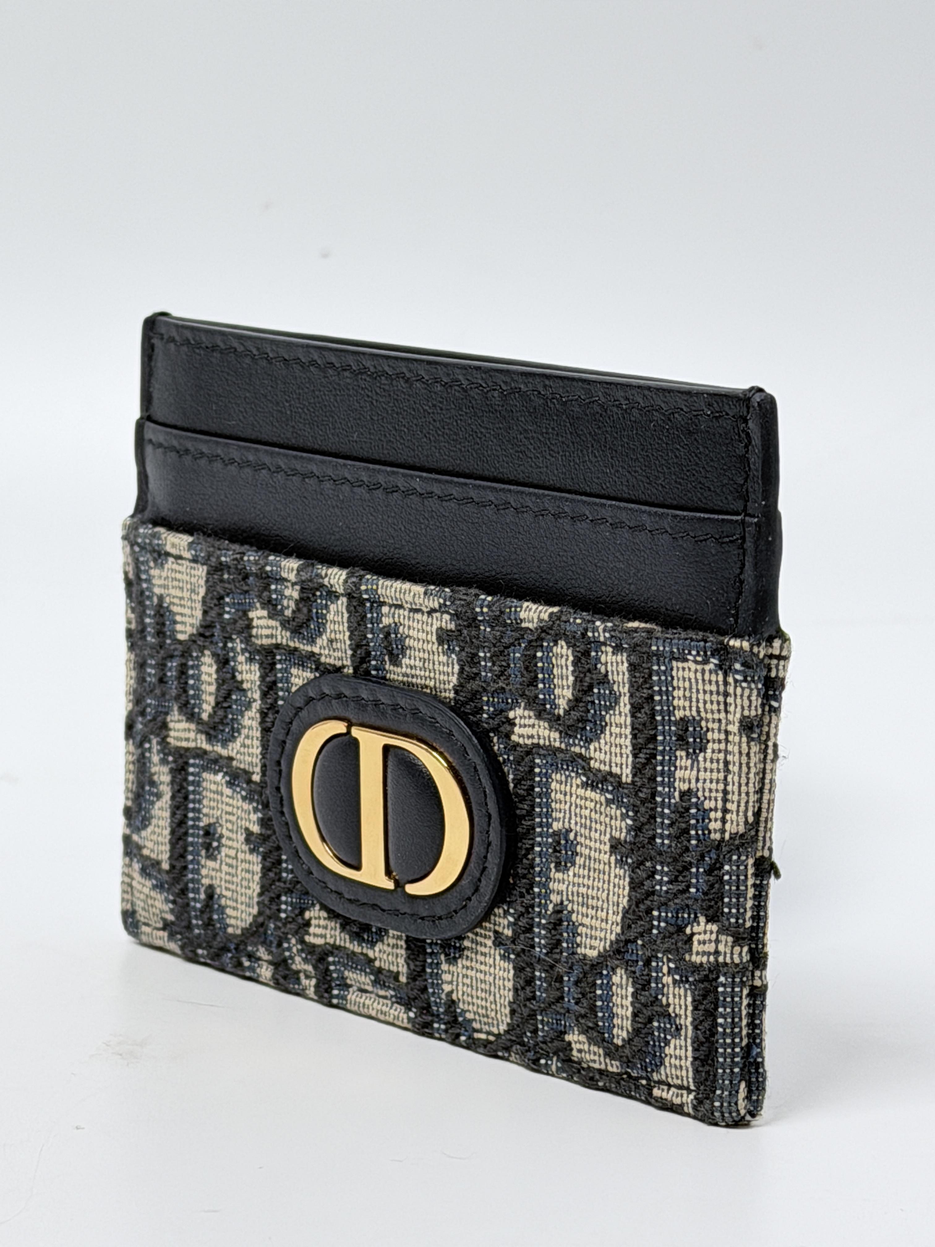 30 Montaigne Freesia Blue Oblique Jacquard Slim Case Wallet JP001DR