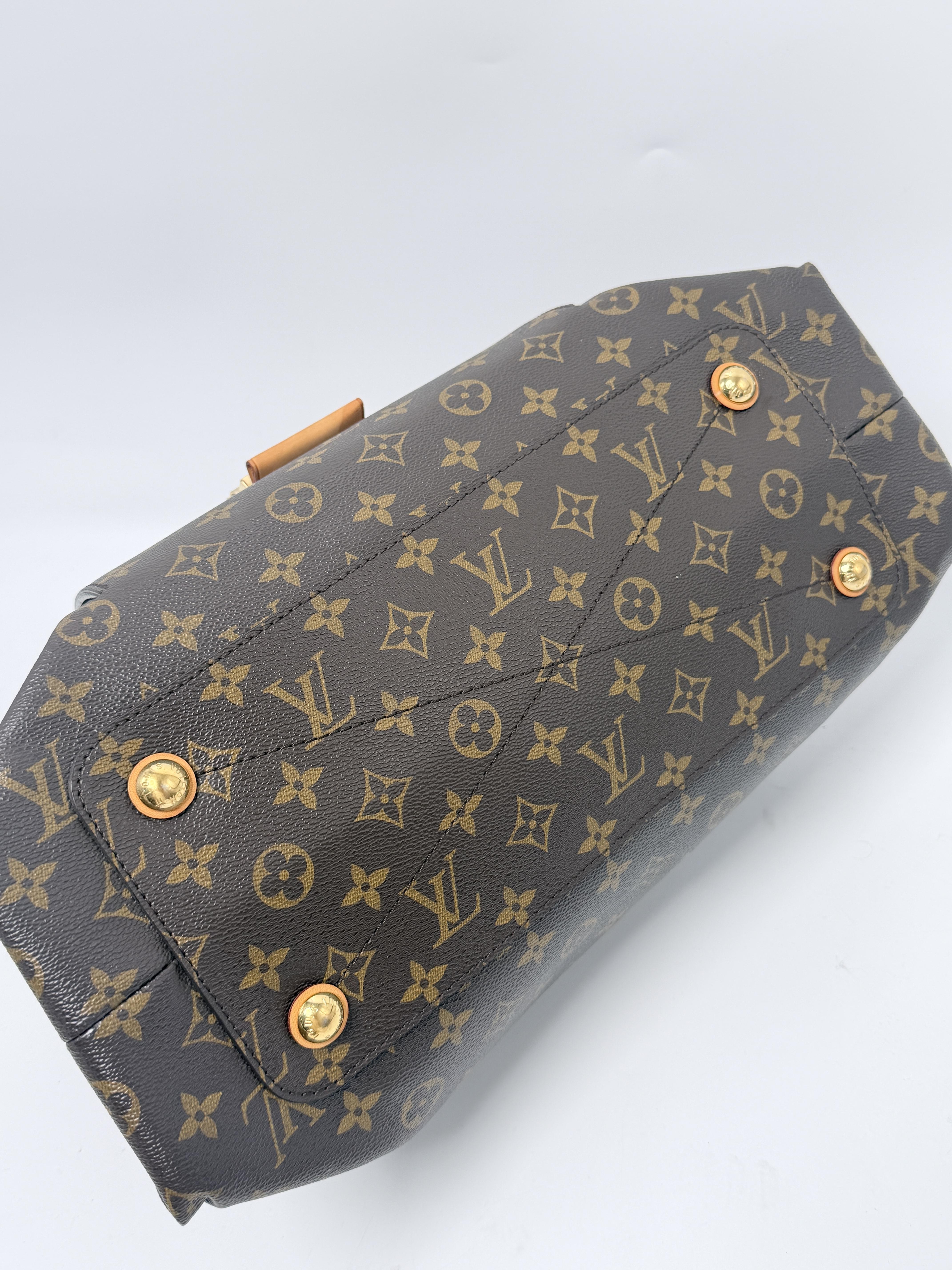 Olympe Monogram Aurore Bordeaux Shoulder Handbag Tote Bag JA1309LV