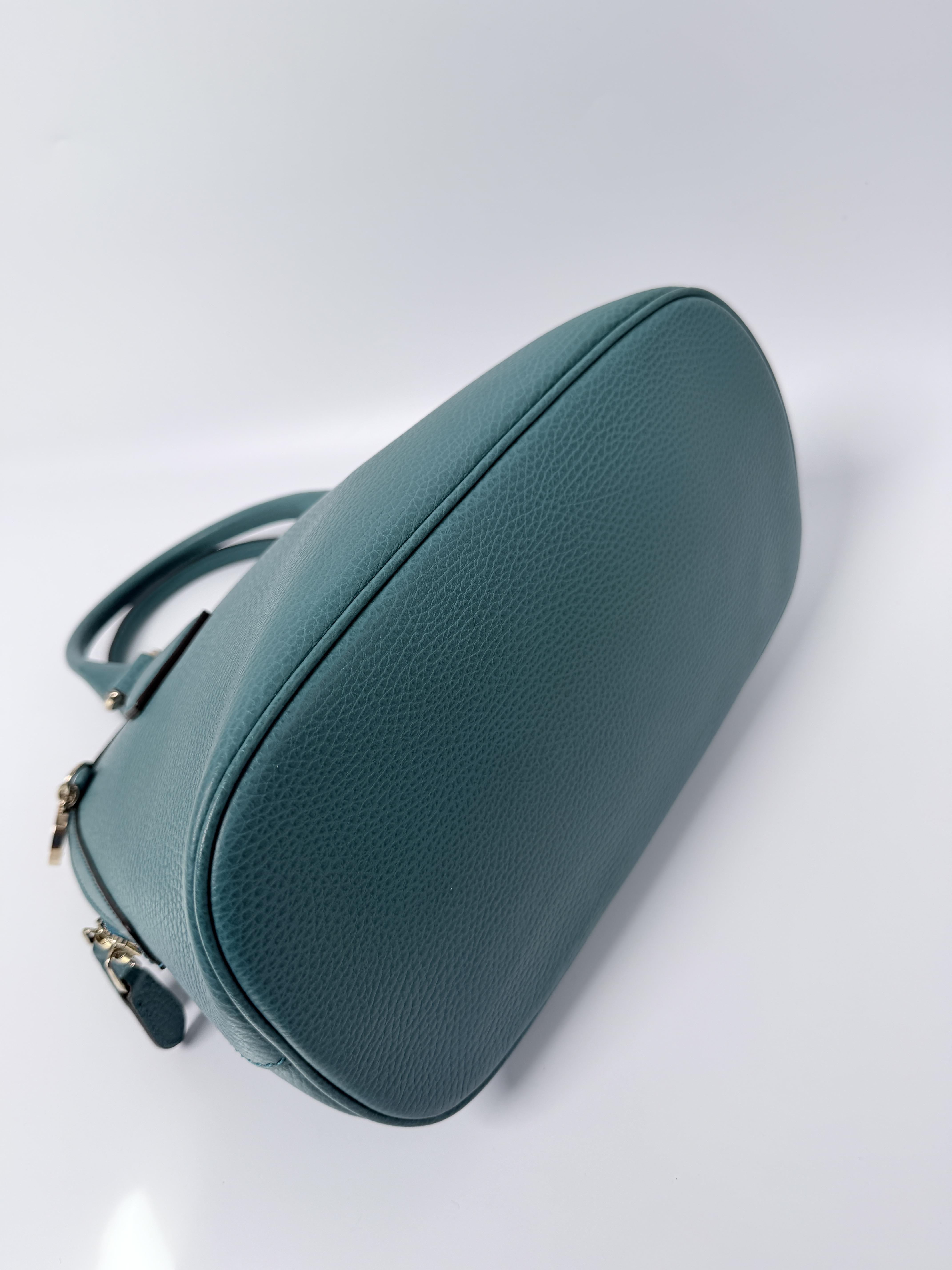 Pre-owned GUCCI leather Shoulder Bags Bree Dome Crossbody Bag Blue JD481GG