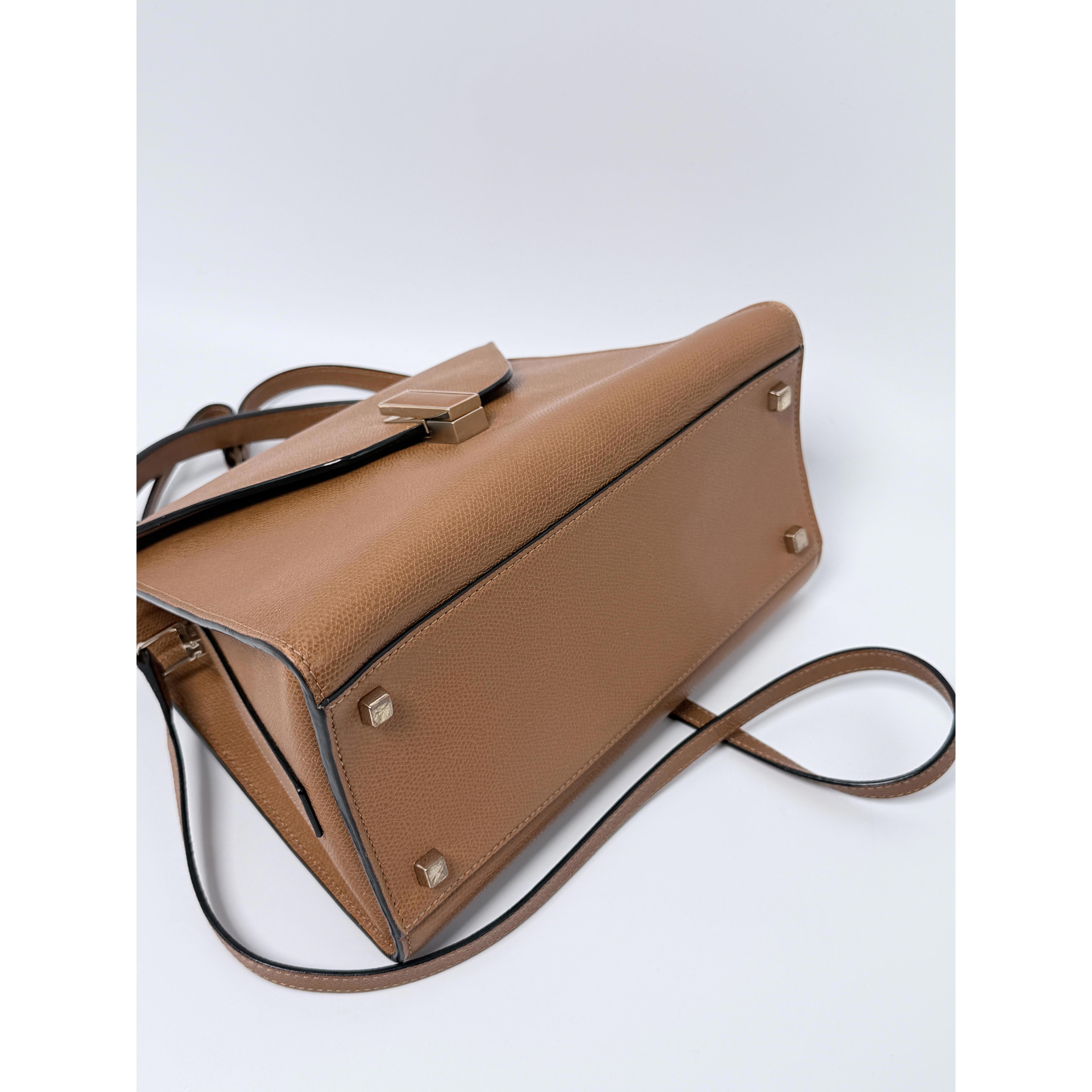 Pre-owned unbranded、 Leather Crossbody Bags Valextra Iside Medium Top Handle Bag Strap Crossbody Shoulder Handbag VAL1JX
